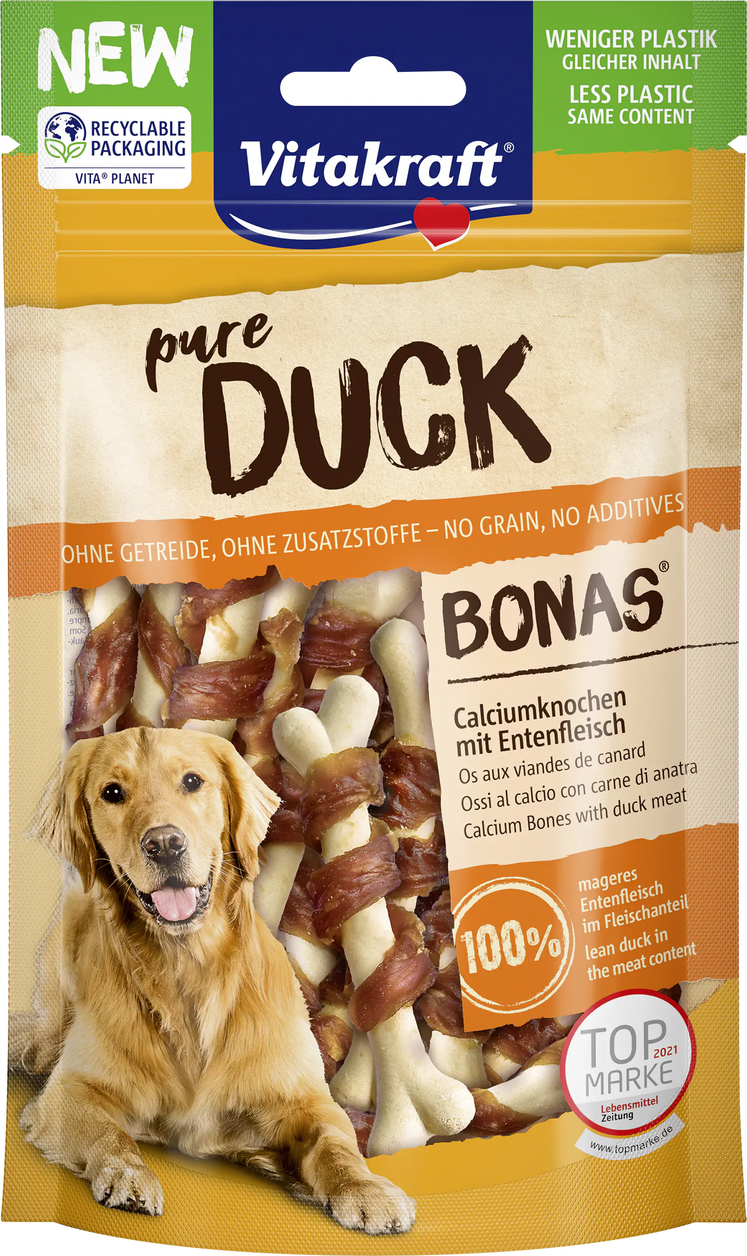 Vitakraft Duck Bonas Calciumknochen Ente 80 g Vitakraft Duck Bonas Calciumknochen Ente 80 g