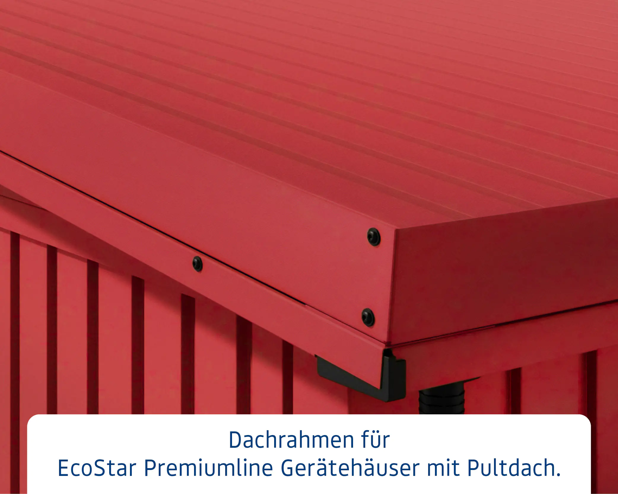 EcoStar Dachrahmen für Gründach Pultdach Typ 1 rot EcoStar Dachrahmen für Gründach Pultdach Typ 1 rot