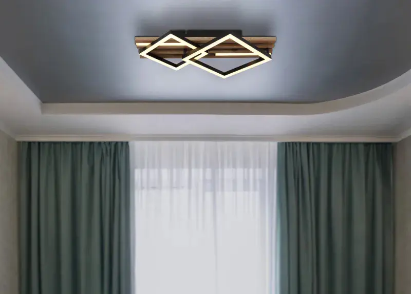 Globo Deckenleuchte Obrien 47,5 x 31 cm L x B schwarz warmweiß