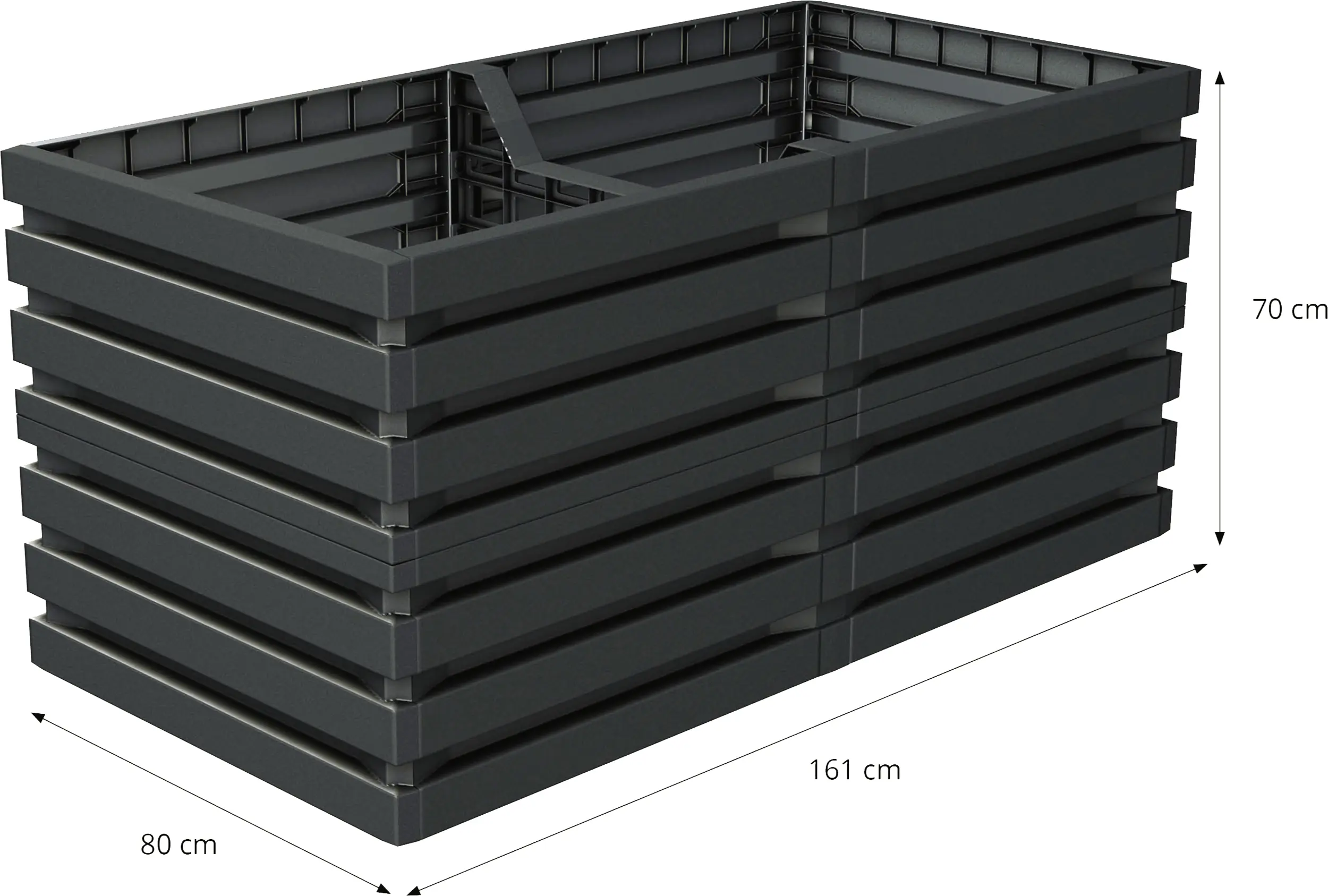Garantia Hochbeet Skyline, ca. 161 x 75 x 80 cm