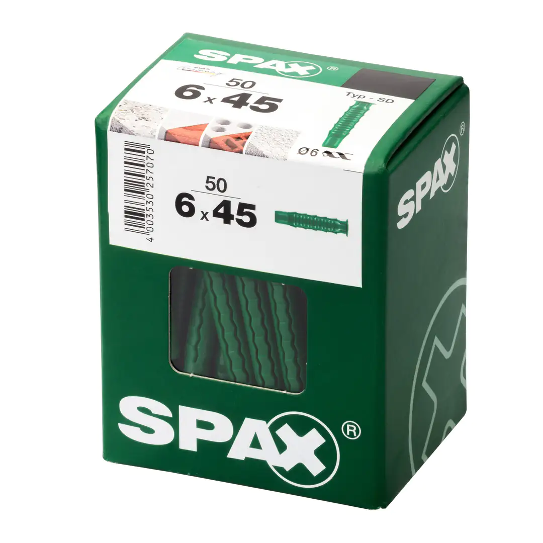 Spax Spreizdübel 6.0 x 45 mm - 50 Stück