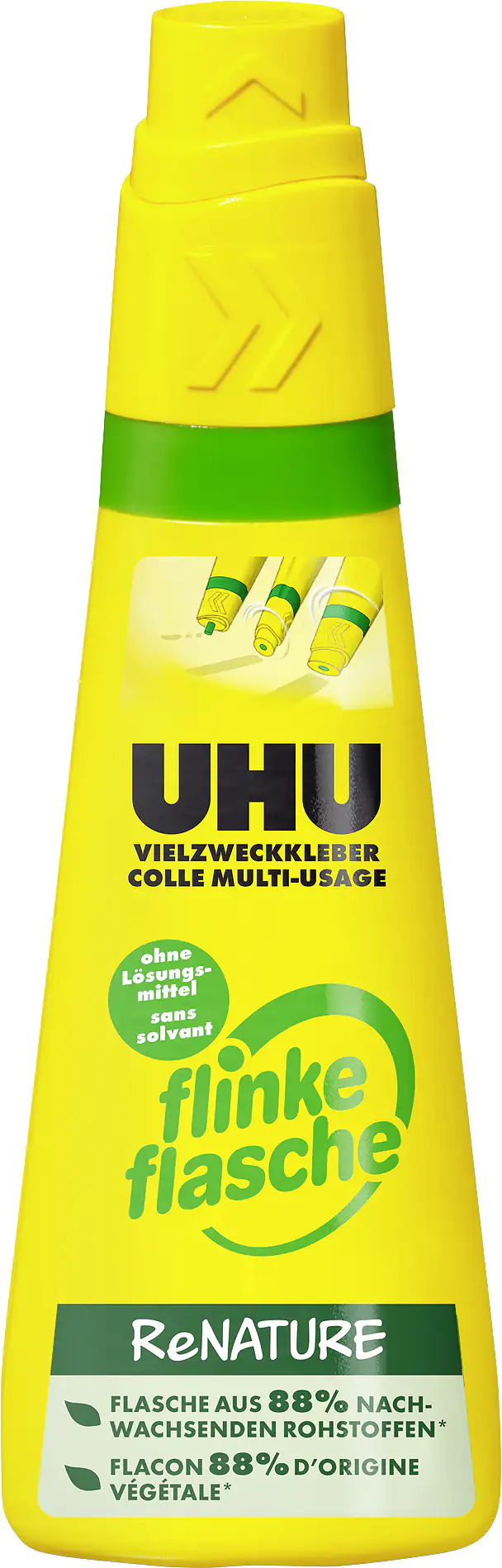 UHU Vielzweckkleber Flinke Flasche 100 g, ohne Lösungsmittel