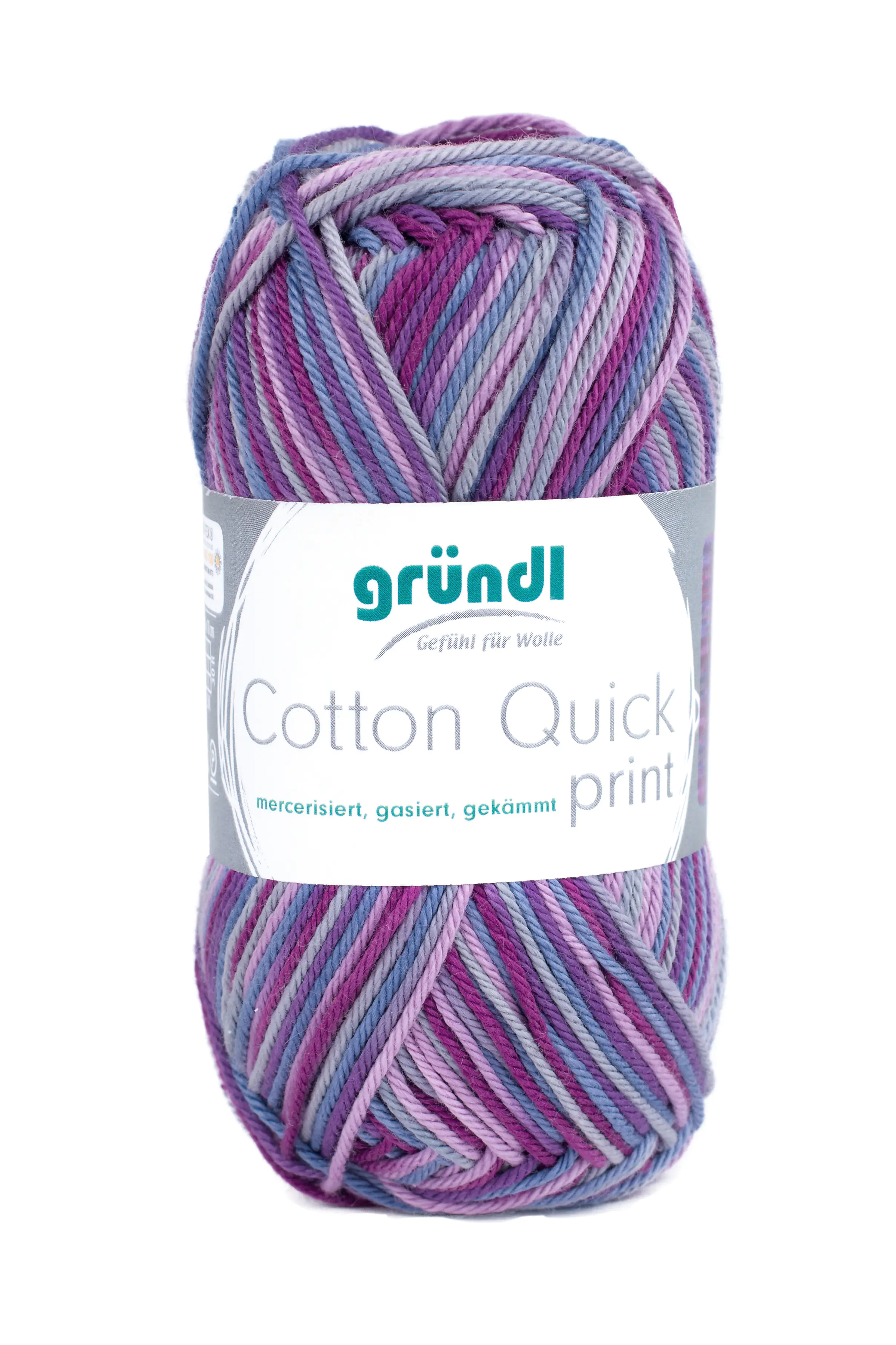 4036014093260 Gründl Wolle Cotton Quick print 50 g aubergine multicolor