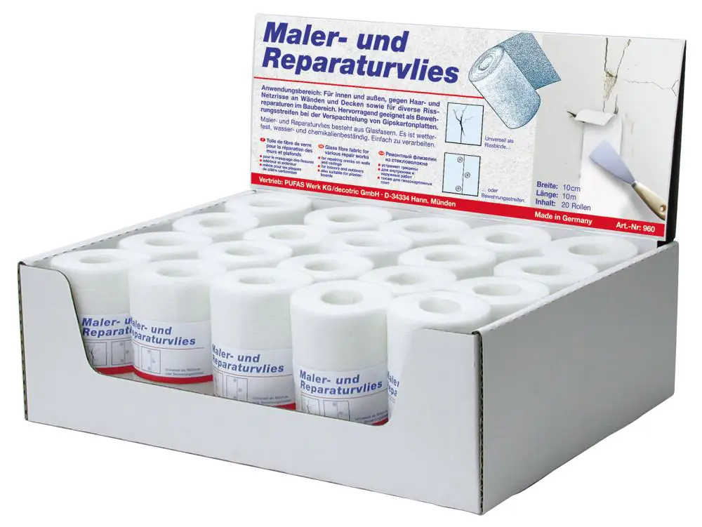 Decotric Maler- und Reparaturvlies 10 m x 100 mm