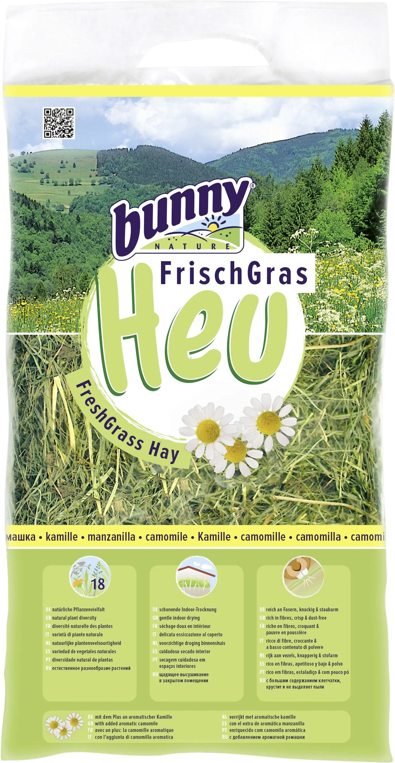 bunny FrischGras Heu Kamille 500 g