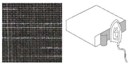 Getalit Umleimer Grau 65 cm mit Schmelzkleber 2-teilig
