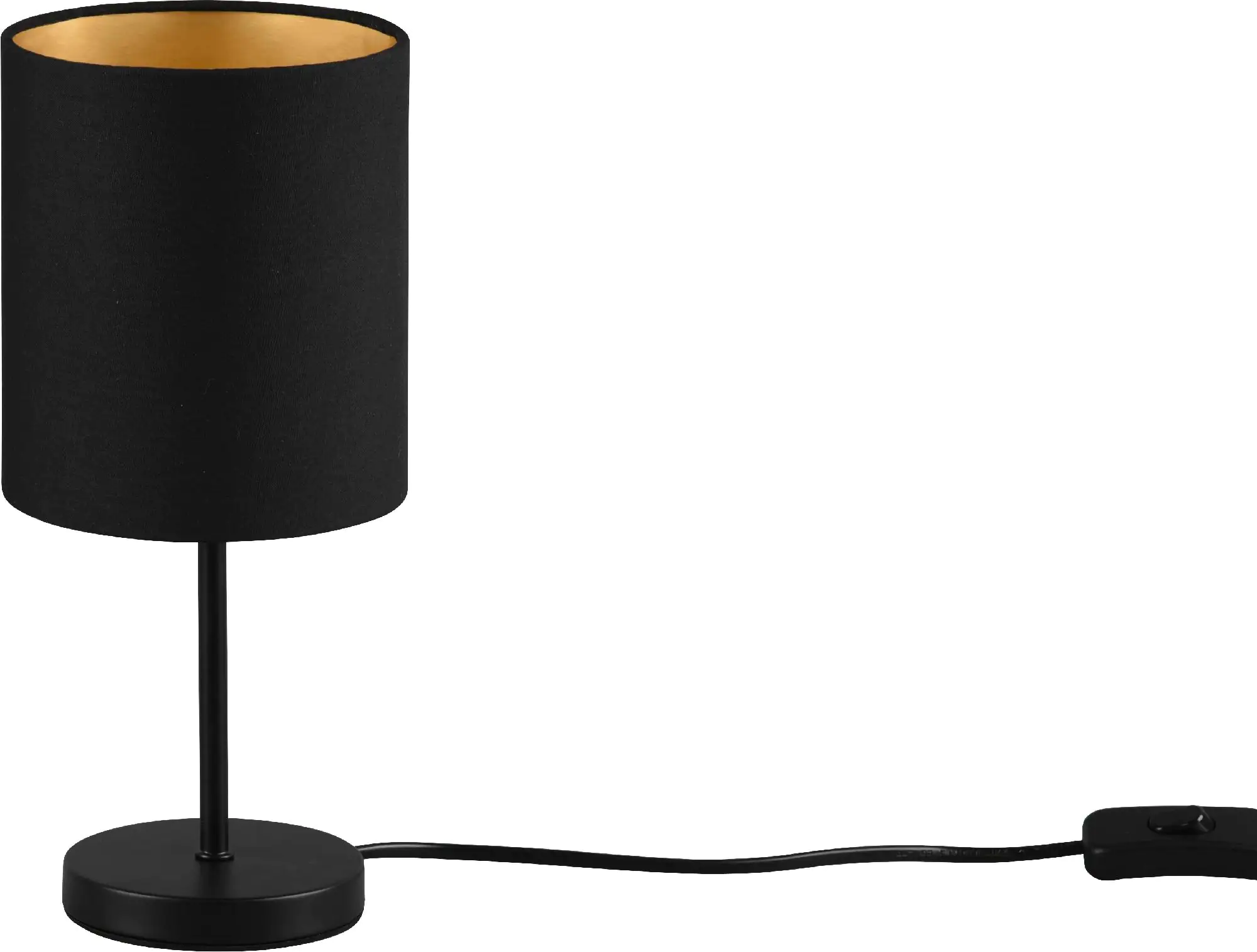Reality Leuchten Tischleuchte Jerry schwarz-gold