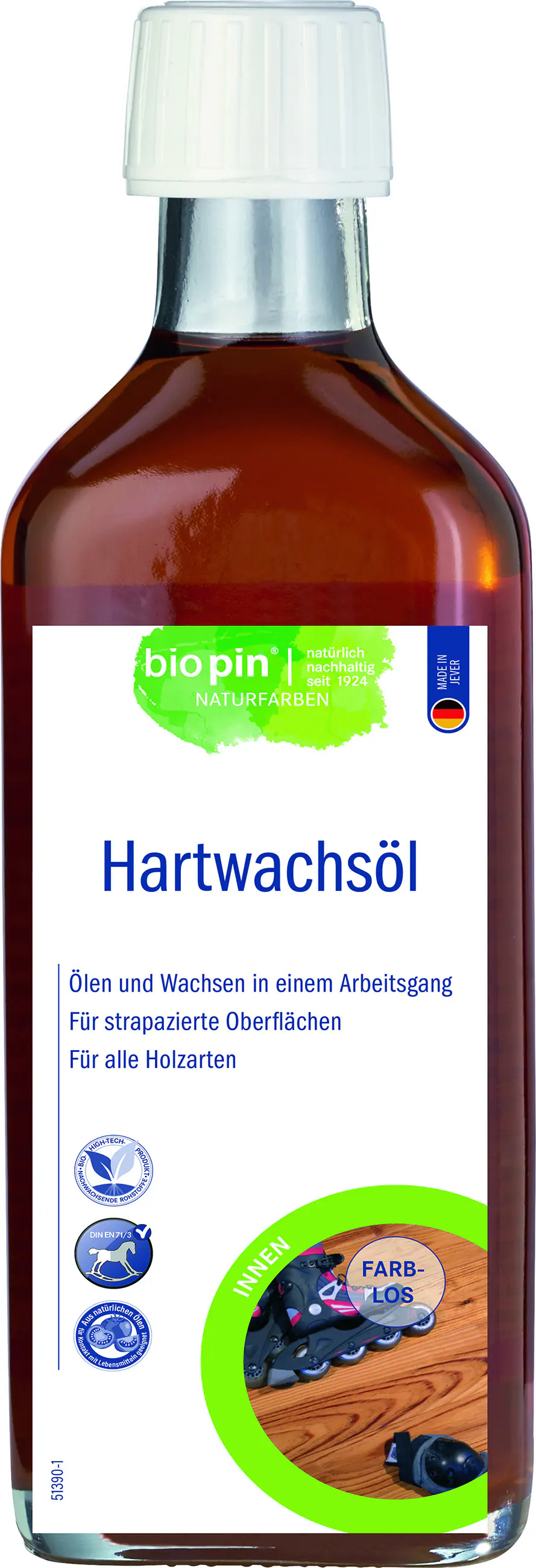 Biopin Hartwachsöl 250 ml farblos