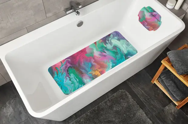 Kleine Wolke Badewanneneinlage Fusion multicolor 36 x 92 cm