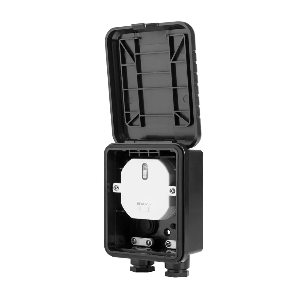 Smartwares Plug & Connect Mini-Einbauschalter außen schwarz