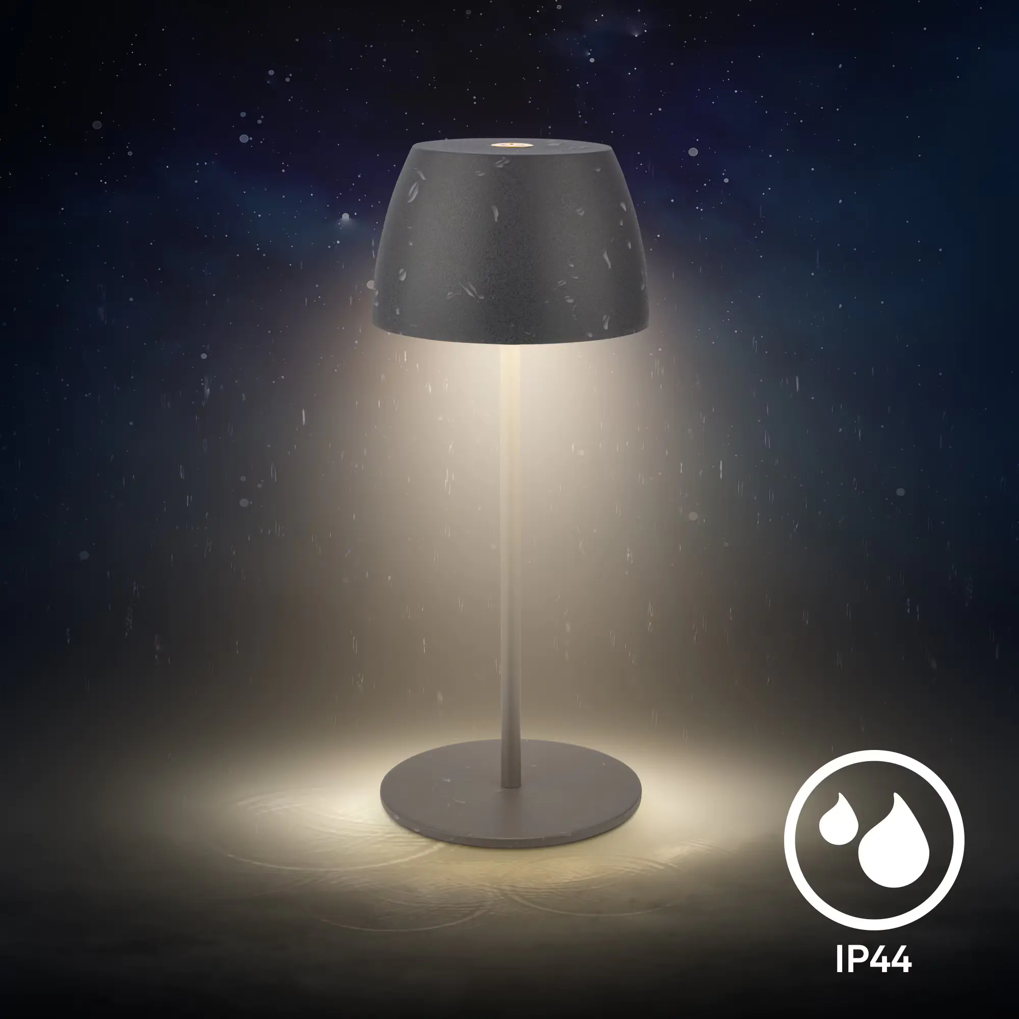 DiKa LED Akku-Tischleuchte Serina Mini Touch anthrazit 20 x 8 cm warmweiß DiKa LED Akku-Tischleuchte Serina Mini Touch anthrazit 20 x 8 cm warmweiß