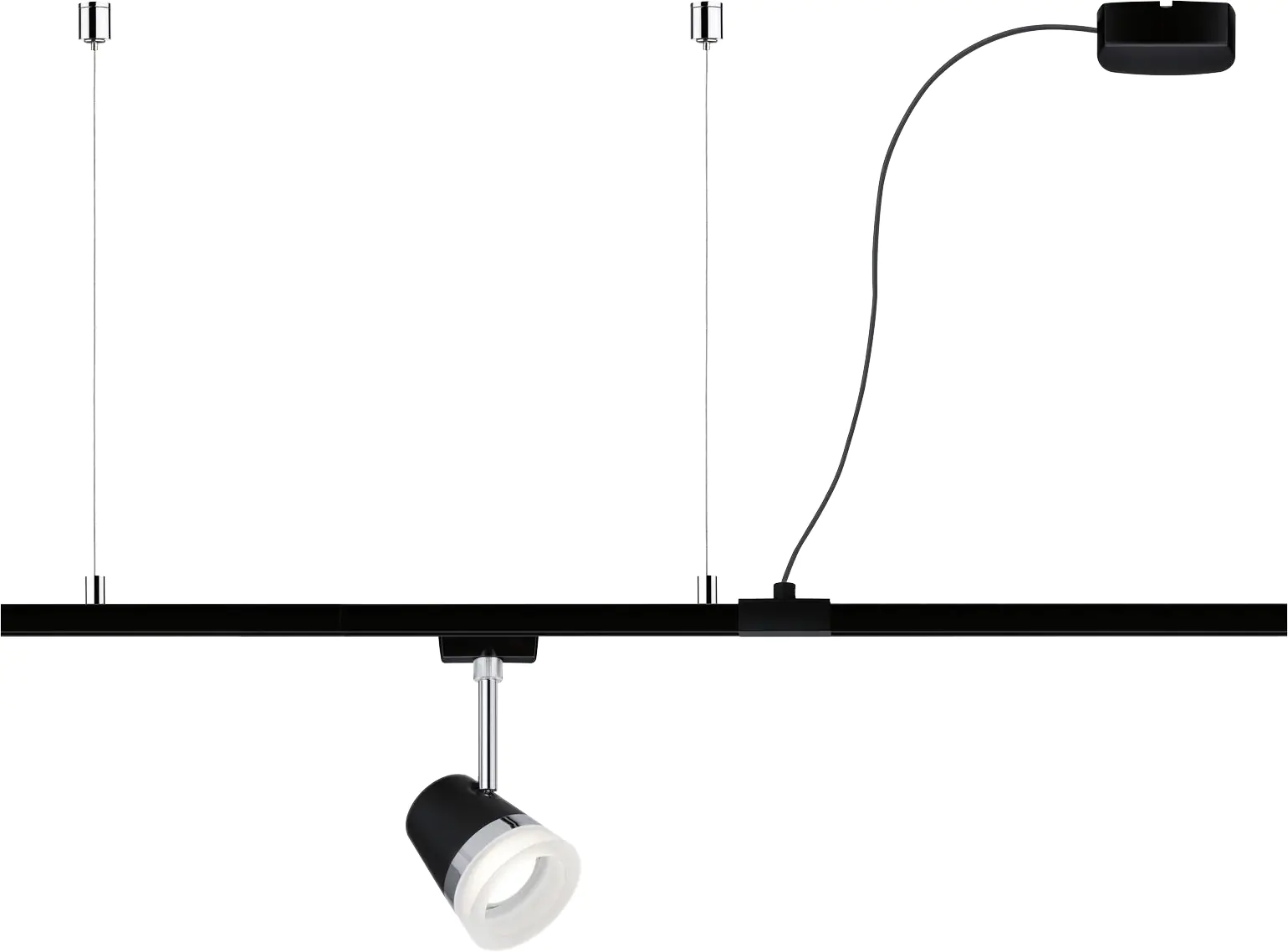 Paulmann URail Kabeleinspeisung schwarz matt 2m max. 1.000 W