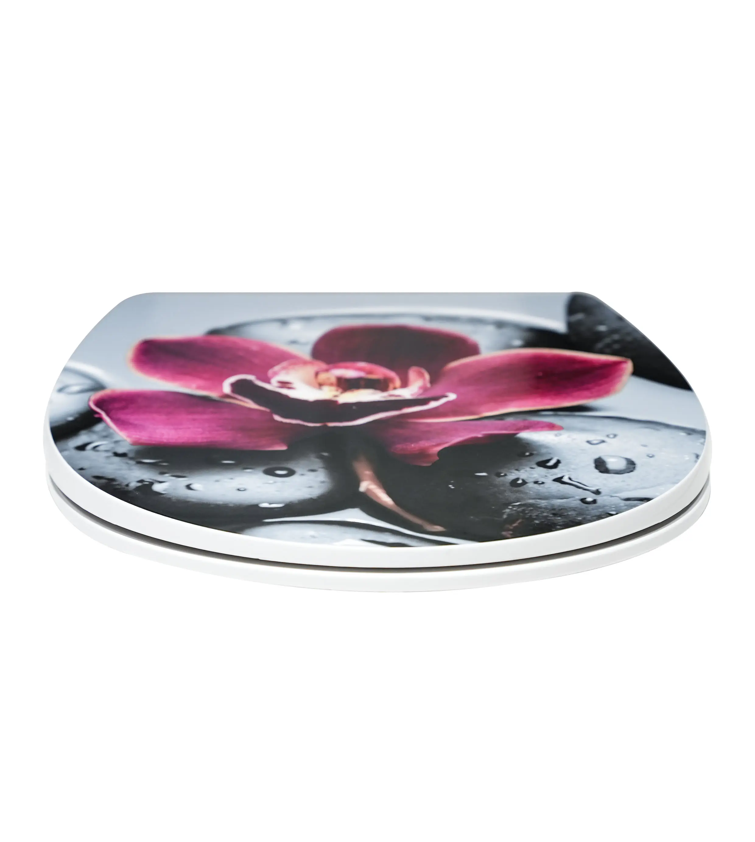 Primaster WC-Sitz mit Absenkautomatik lila Blume