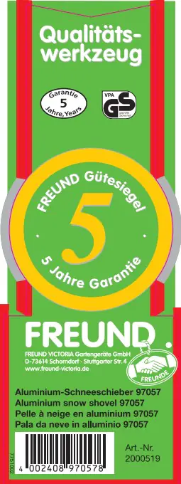 Freund Victoria Schneeschieber Profi 50 cm breit