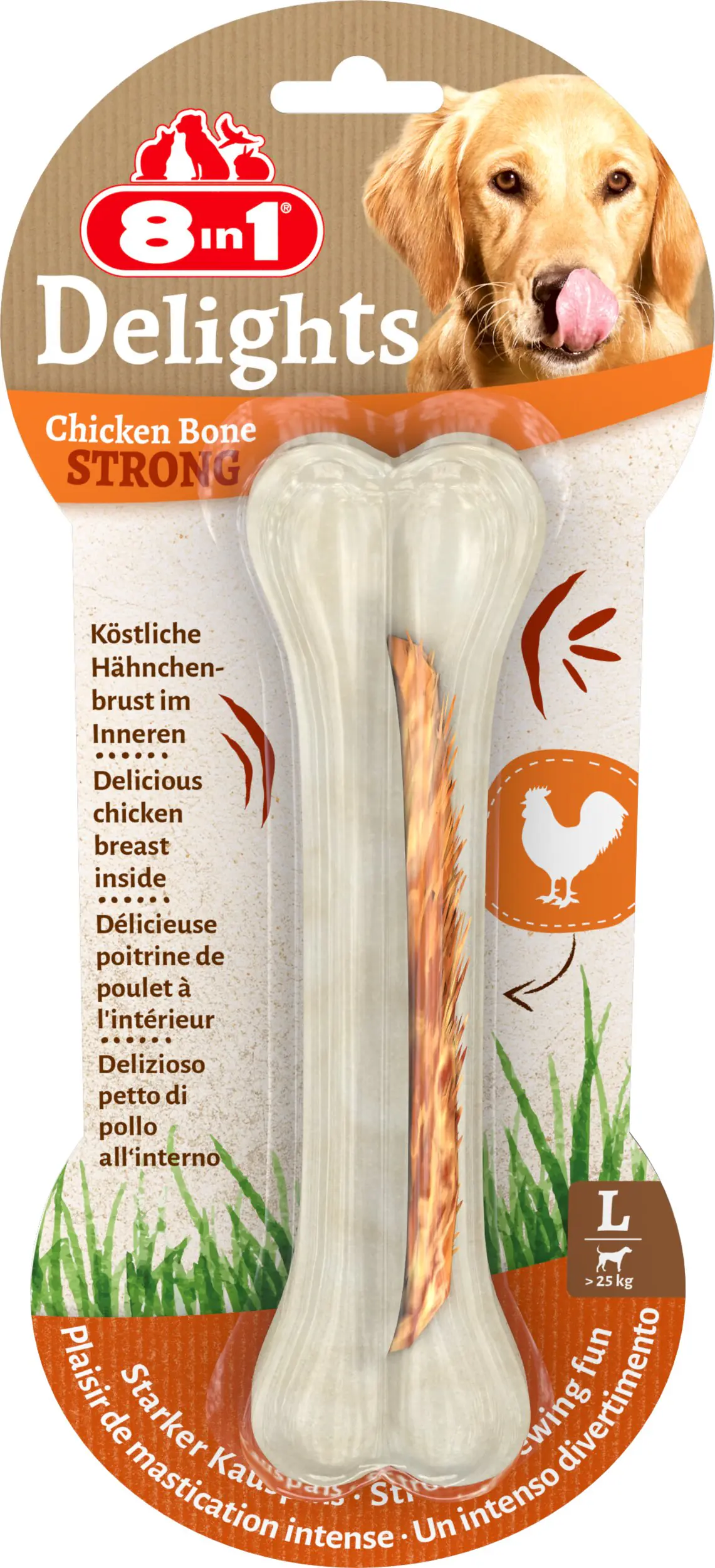 8in1 Kauknochen Delights Strong L