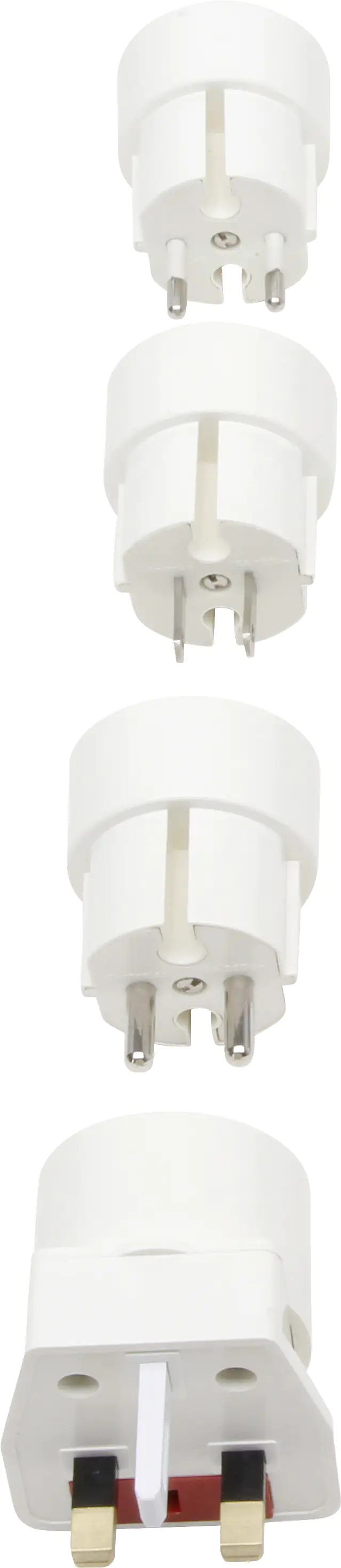 Kopp Reise-Adapter-Set 4-fach weiß