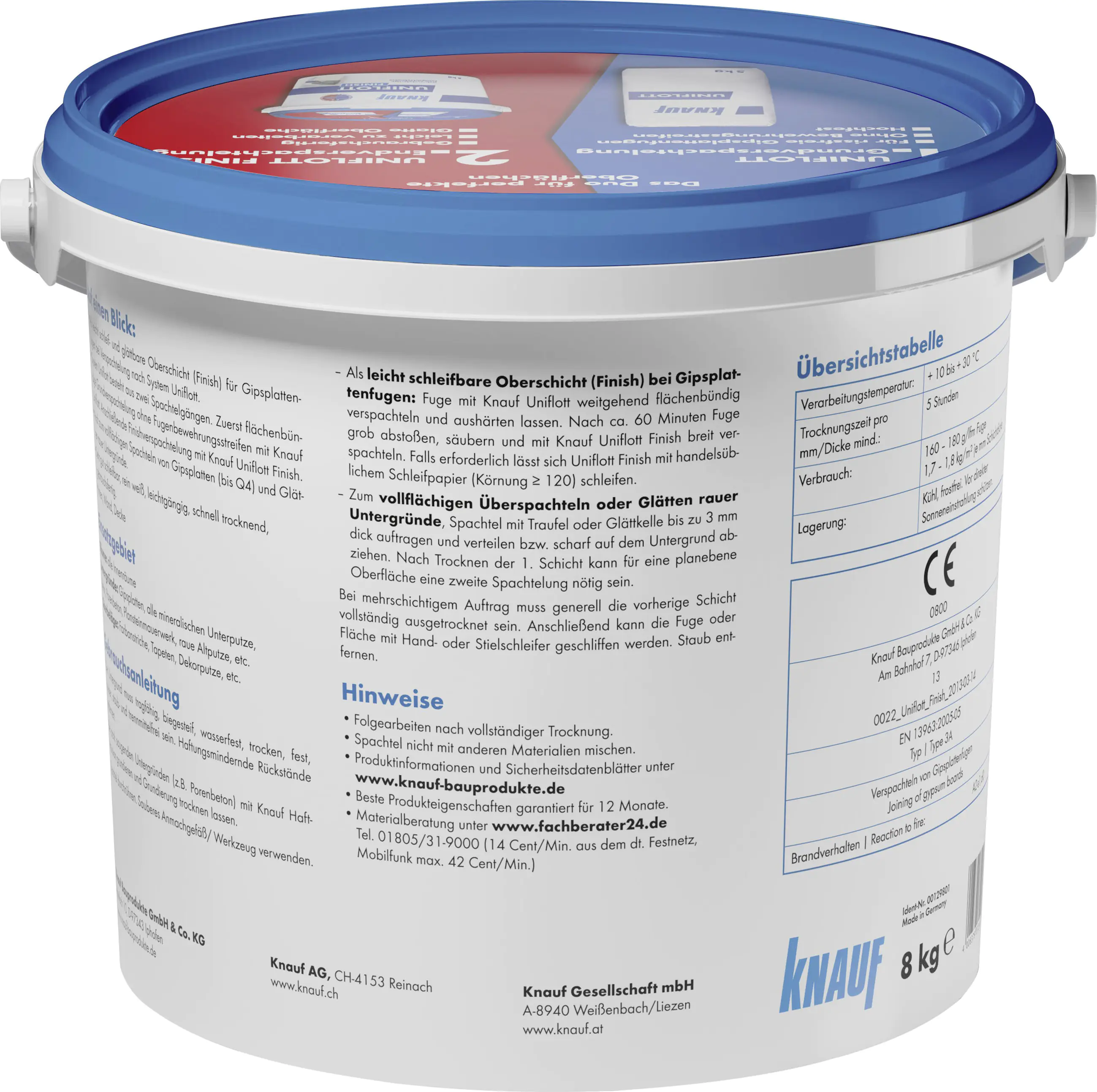 Knauf Uniflott Finish Spachtelmasse 8 kg