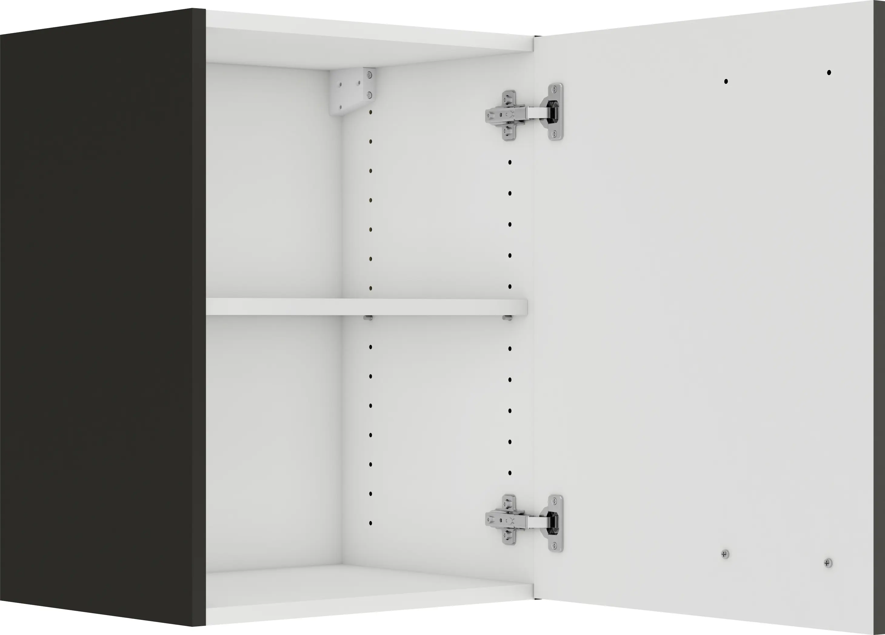 Optifit Oberschrank Rimini 409 nussbaum/anthrazit 45 cm 