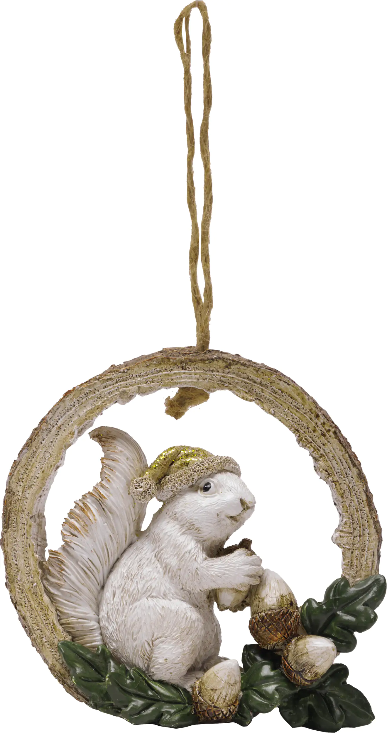 TrendLine Dekoanhänger Eichhörnchen 13 x 12 cm beige