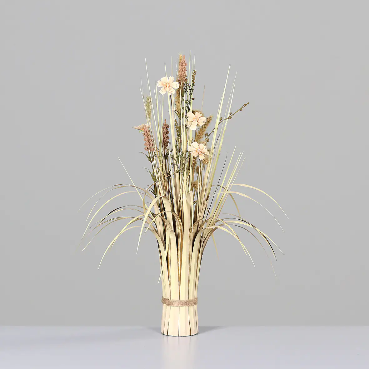 DPI Wiesenblumen-Stehgras mit Blüten sand, Trocken-Optik, 65 cm