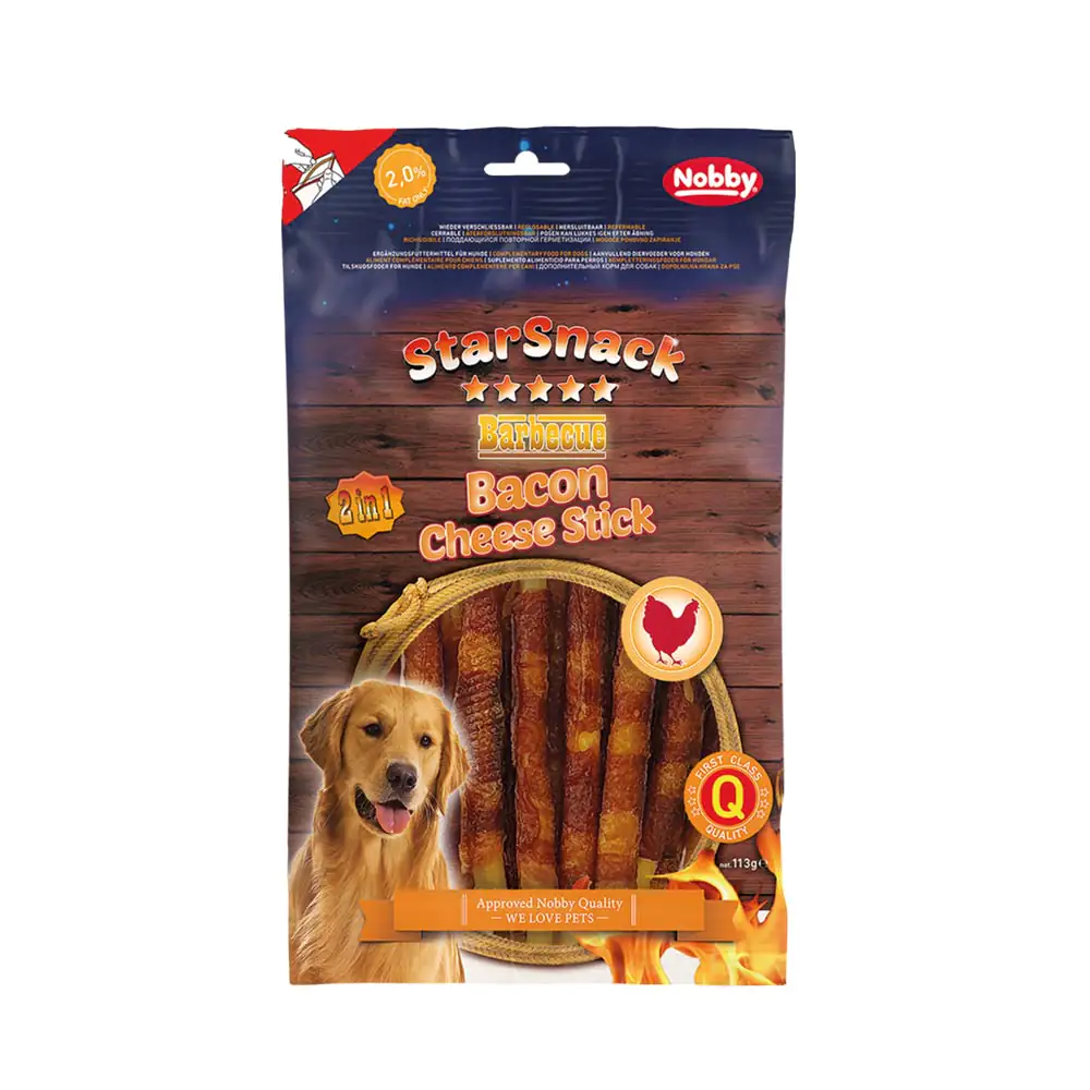 Nobby StarSnack Hundesnack Bacon Cheese Stick ca. 113g