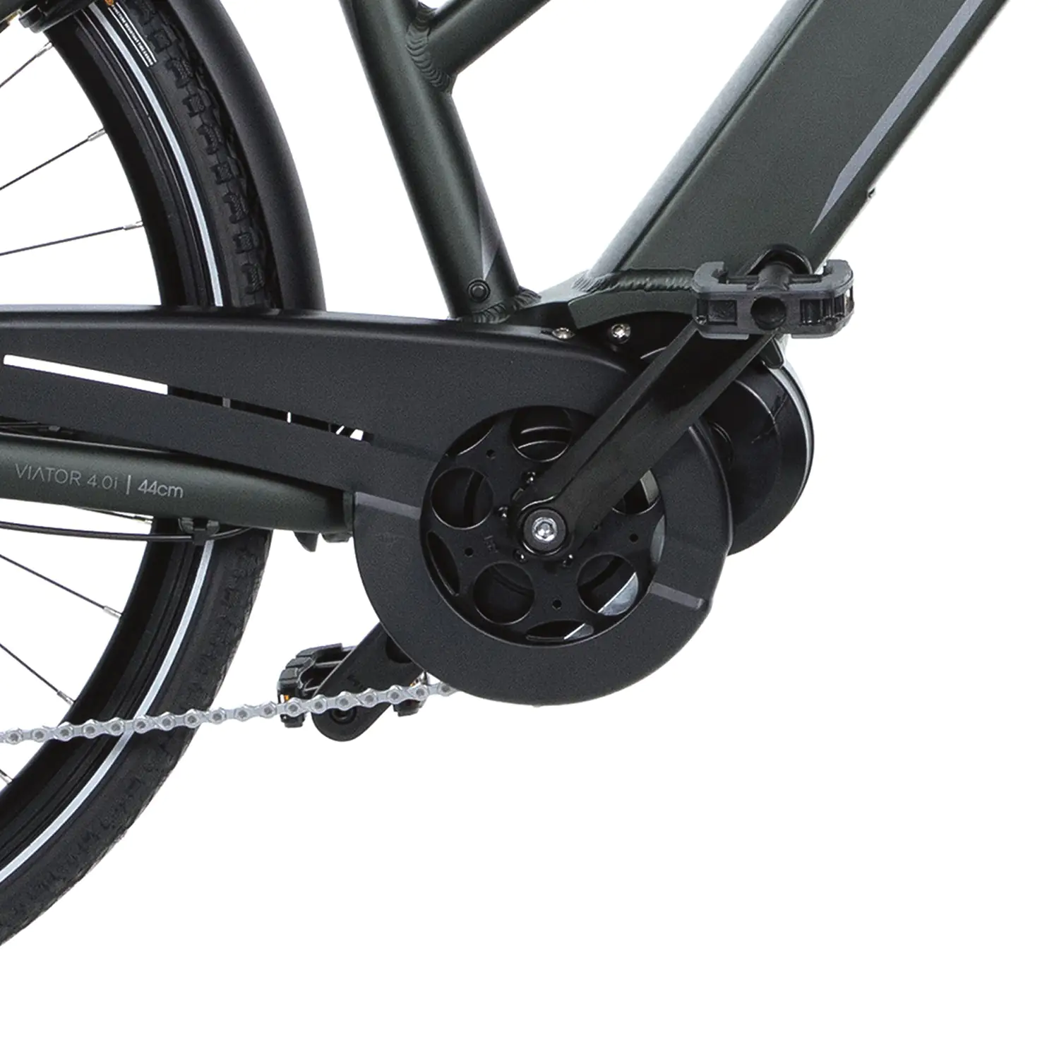 4008153615672_1 Fischer E-Bike Trekking Viator 4.0i-S2 Damen 28 Zoll 9-Gang 418 Wh olivgrün matt 61567