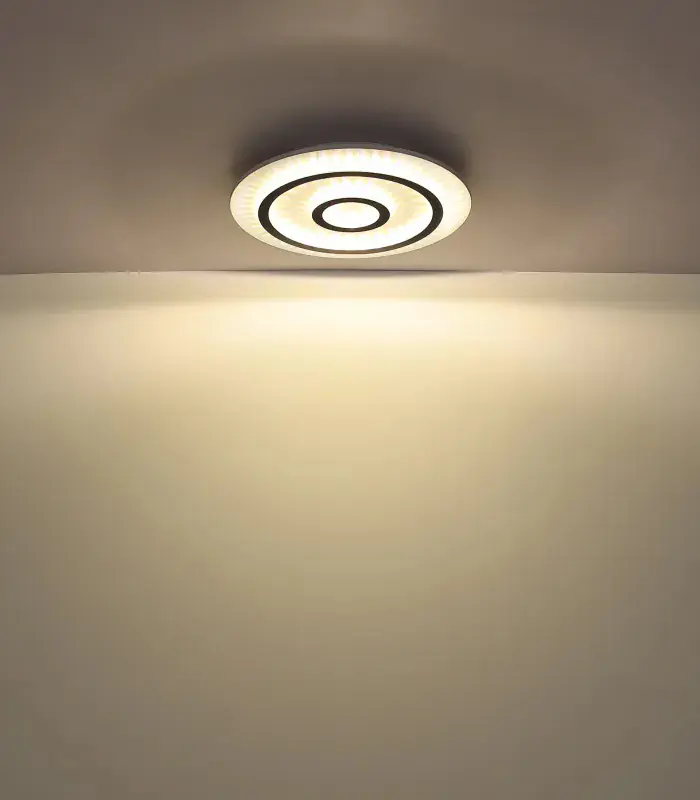 Globo Deckenleuchte Jayden 45 x 5,5 cm Ø x H weiß matt CCT