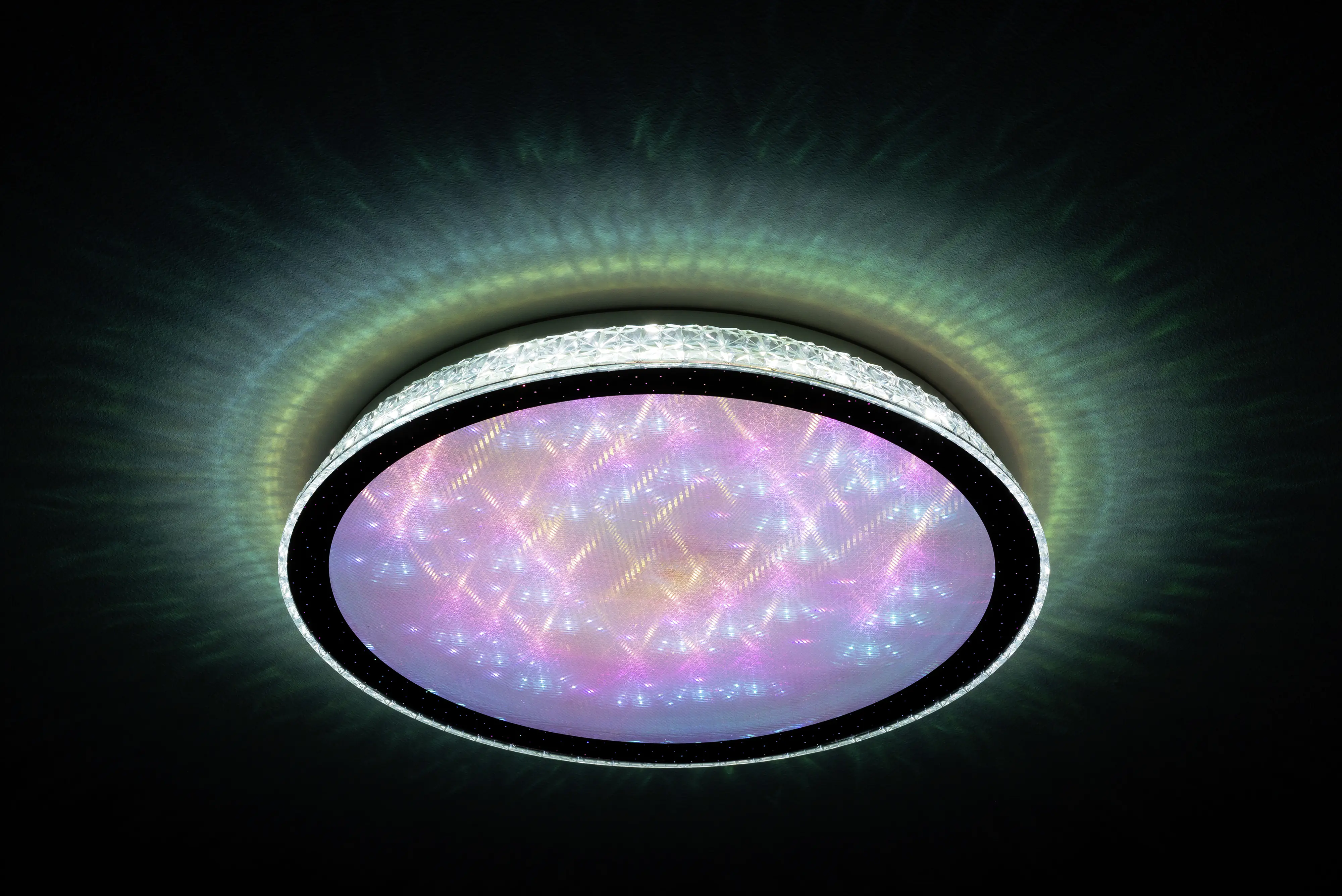 MegaLight LED Deckenleuchte Shining Magic Fernbedienung Farbwechsel MegaLight LED Deckenleuchte Shining Magic Fernbedienung Farbwechsel