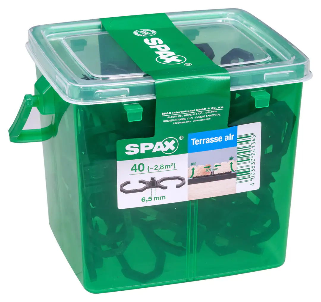 Spax Air-Belüftung 9 x 2,8 x 0,4 cm 40 Stück 6,5 mm Fuge