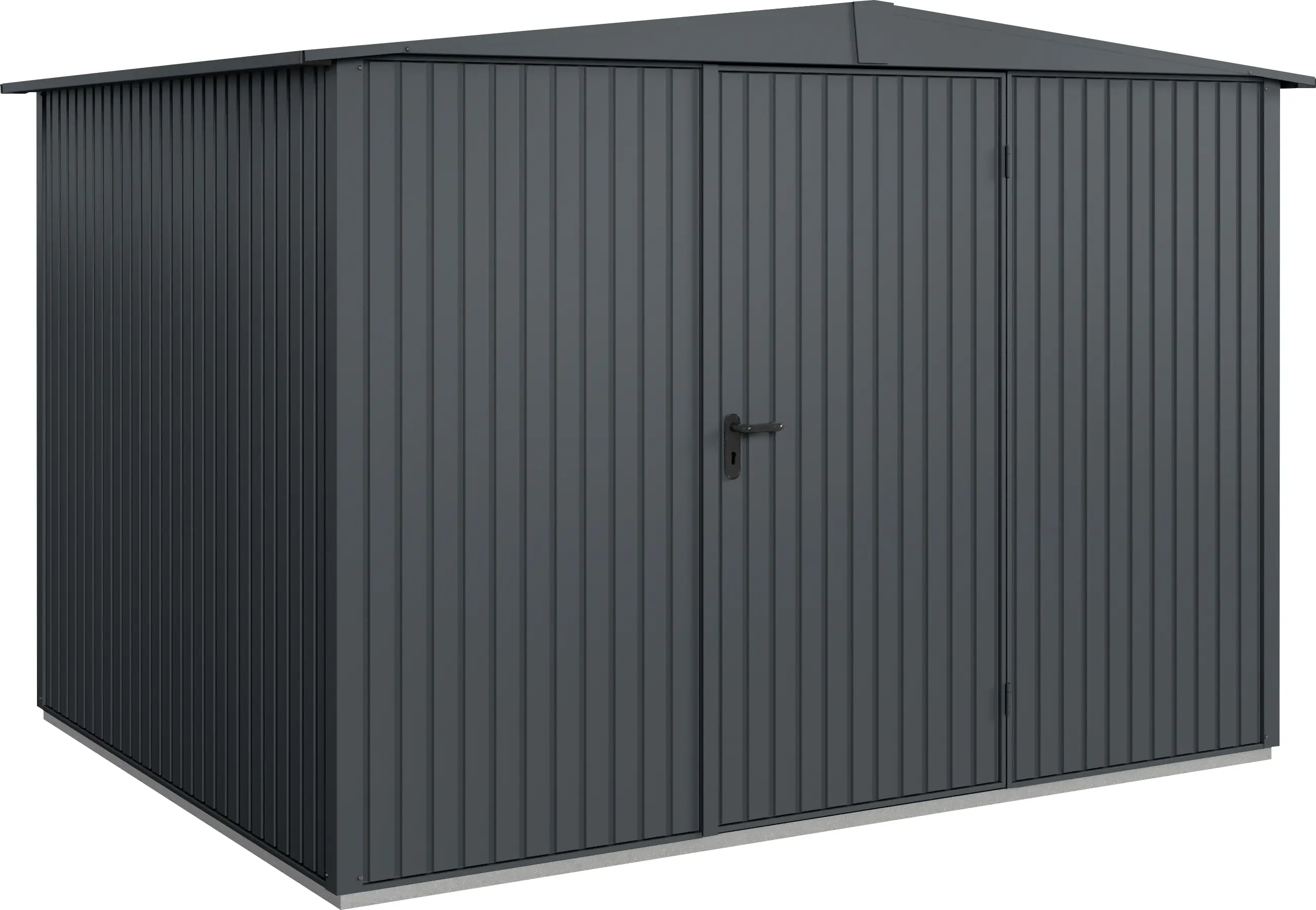 EcoStar Gerätehaus Trend-S Typ 3 323,6 x 247,7 x 219,4 cm graualuminium