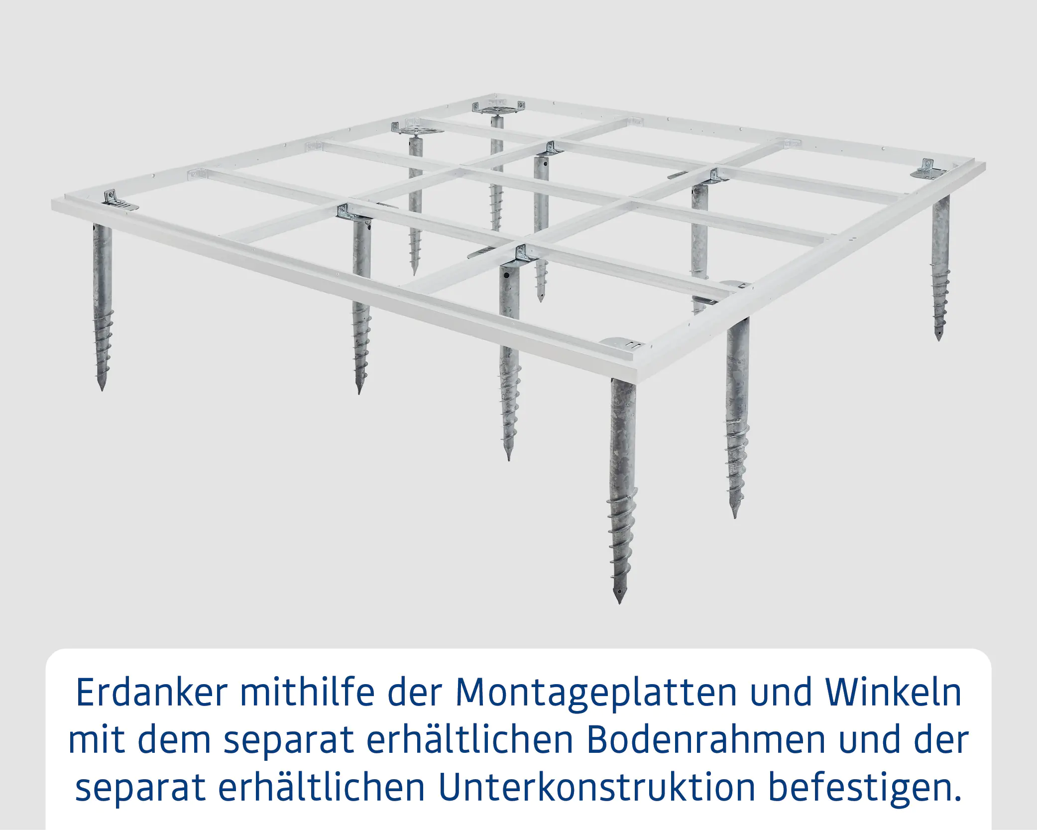 EcoStar Schraubfundament mit 10 Schrauben EcoStar Schraubfundament mit 10 Schrauben