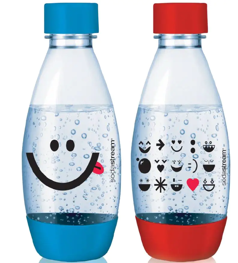 Sodastream 2x PET Flaschen 0,5 L blau und rot