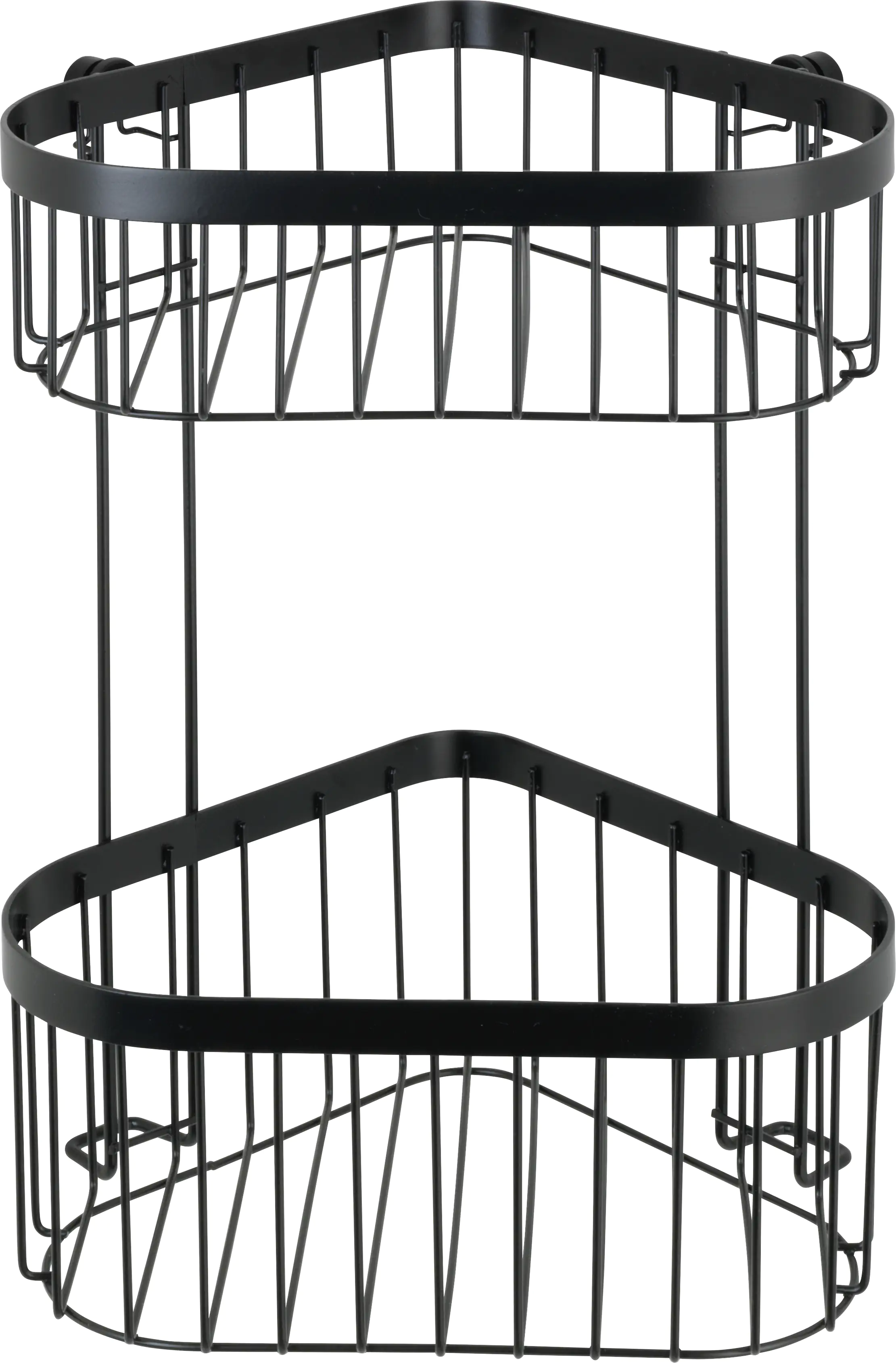 Wenko Eckregal Classic Plus Black 2 Ablagen