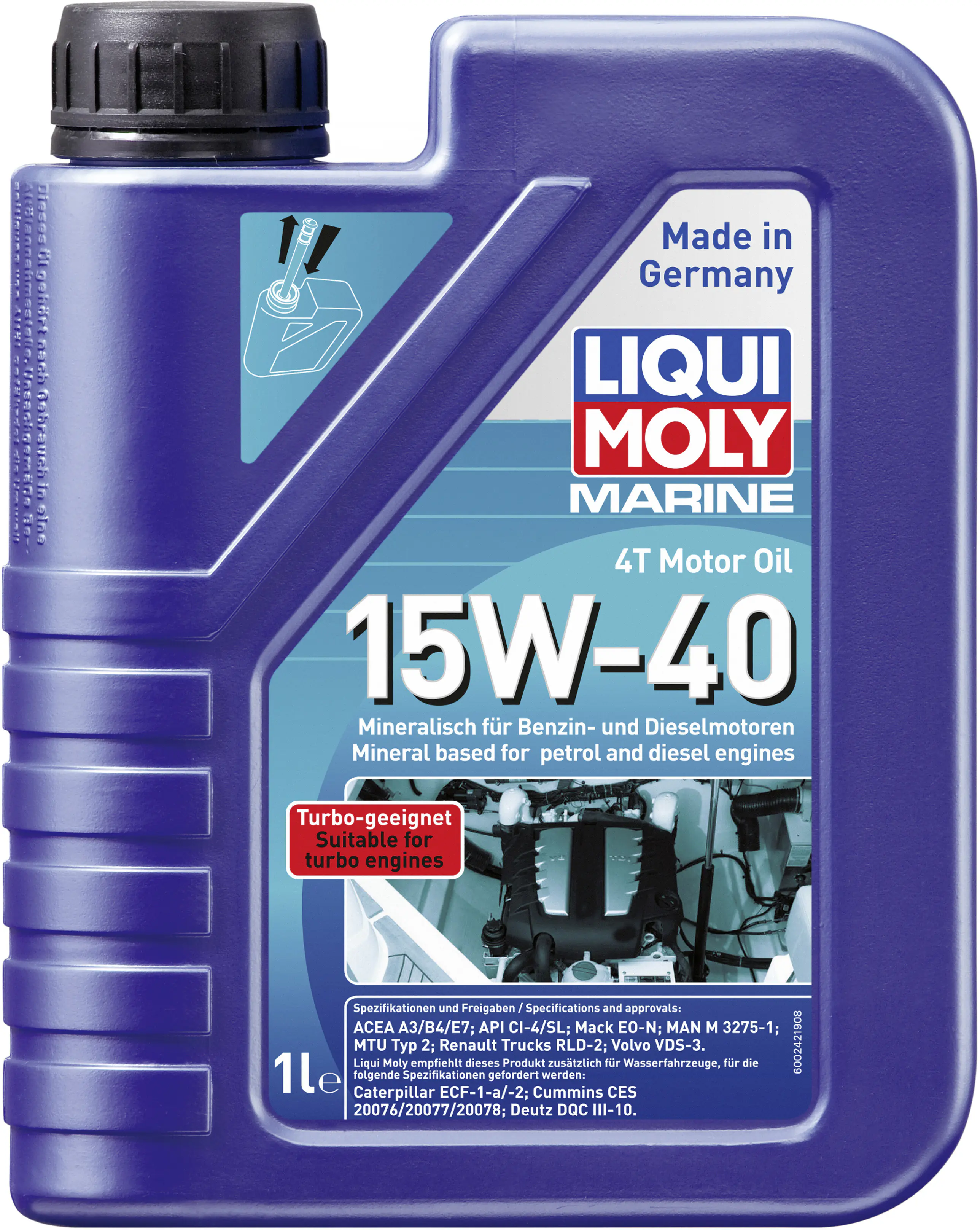 Liqui Moly 4-Takt Marine Motoröl 15W-40 1 L