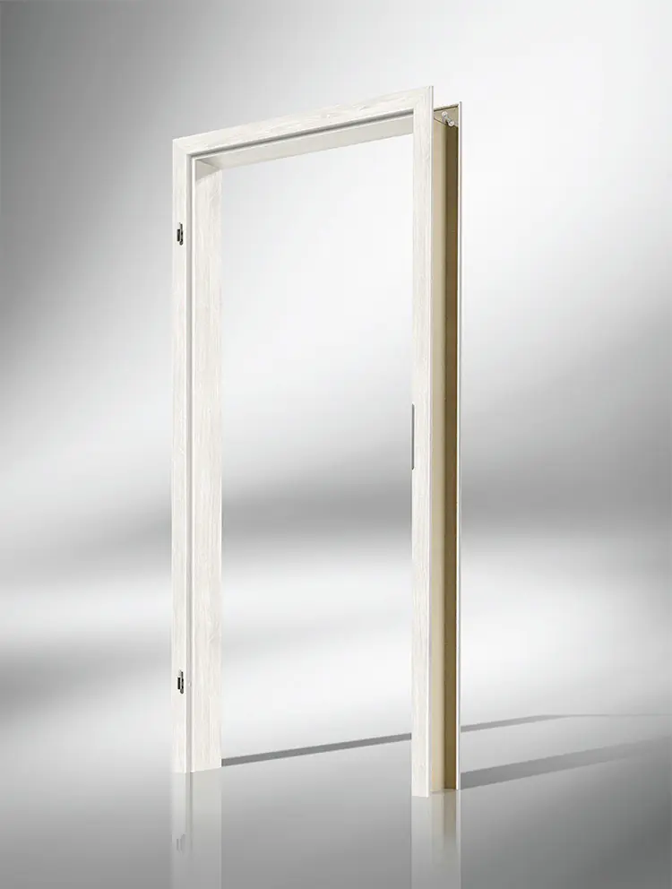 Borne Zarge Dekor Pinie weiß 61 cm DIN links