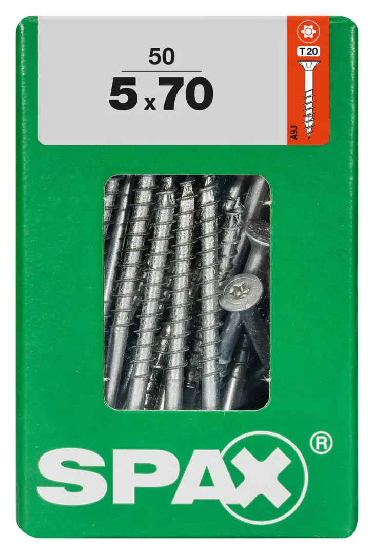 Spax Universalschrauben 5.0 x 70 mm TX 20 - 50 Stk. Spax Universalschrauben 5.0 x 70 mm TX 20 - 50 Stk.