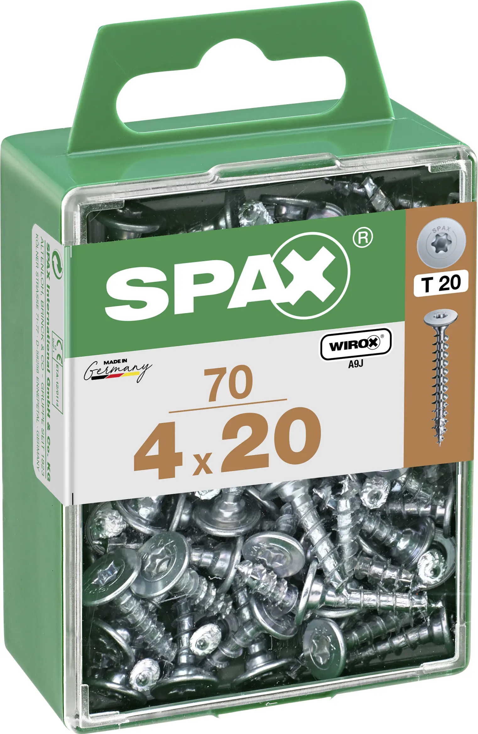 Spax Möbelbauschrauben 4.0 x 20 mm TX 20 - 70 Stk.