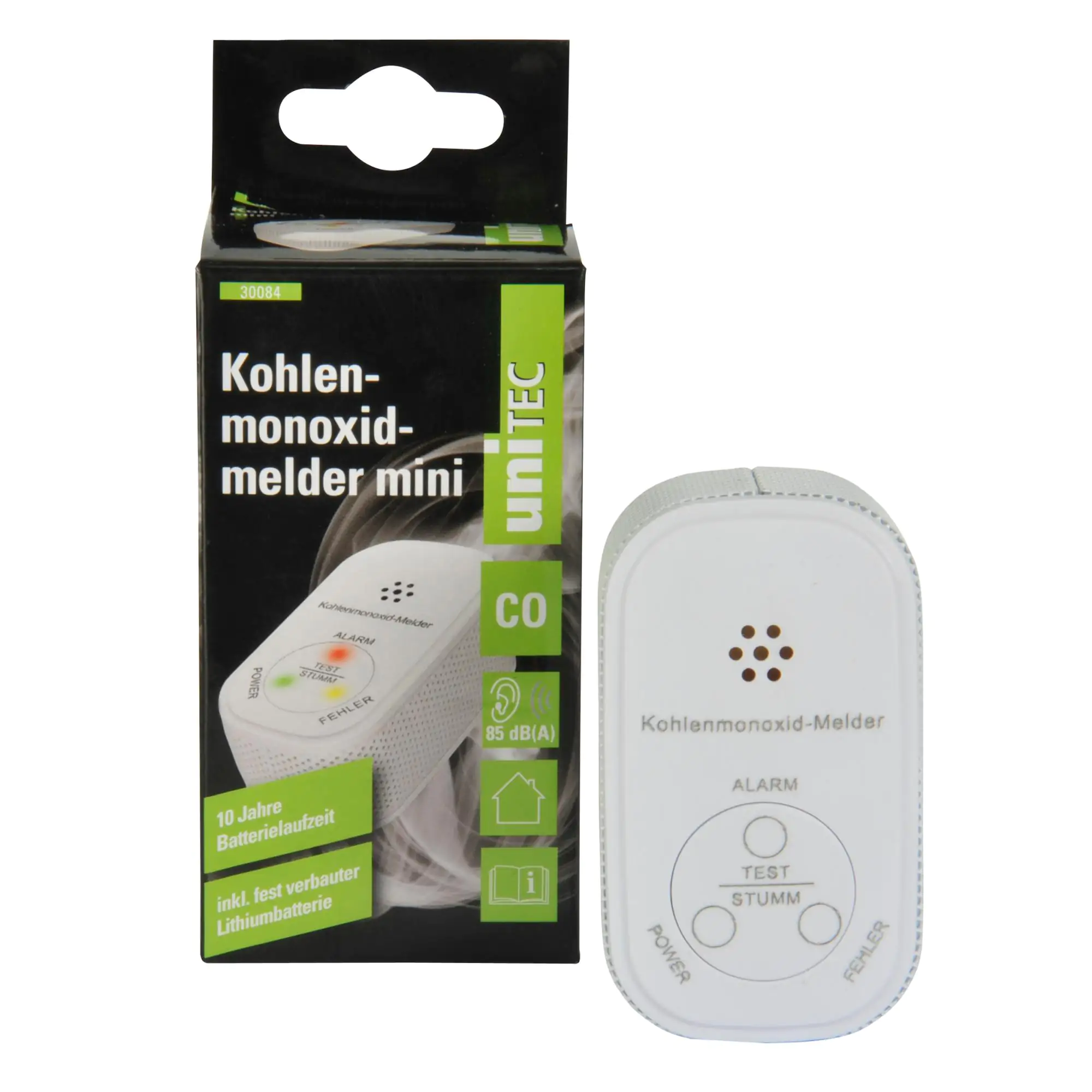 Kohlenmonoxidmelder weiß, mini Kohlenmonoxidmelder weiß, mini