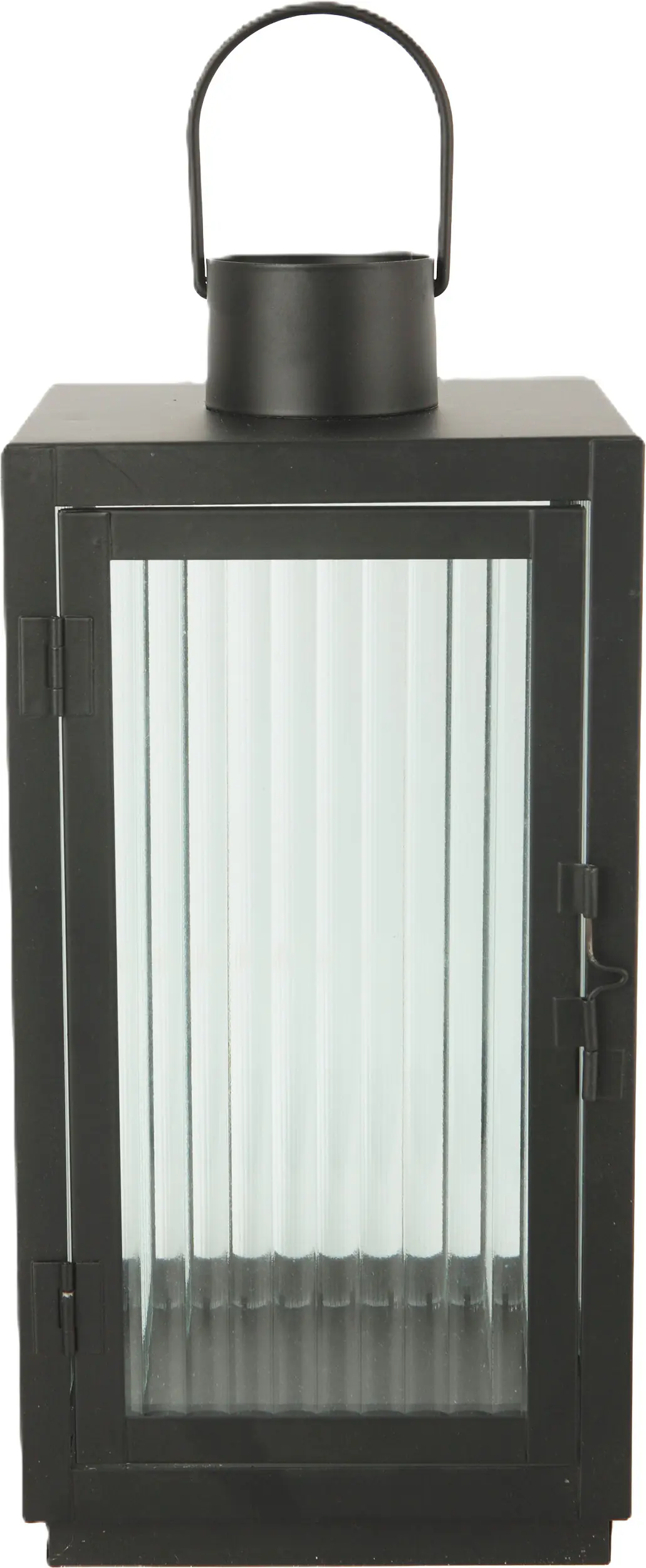 TrendLine Deko Laterne Metall 16 x 16 x 34 cm schwarz