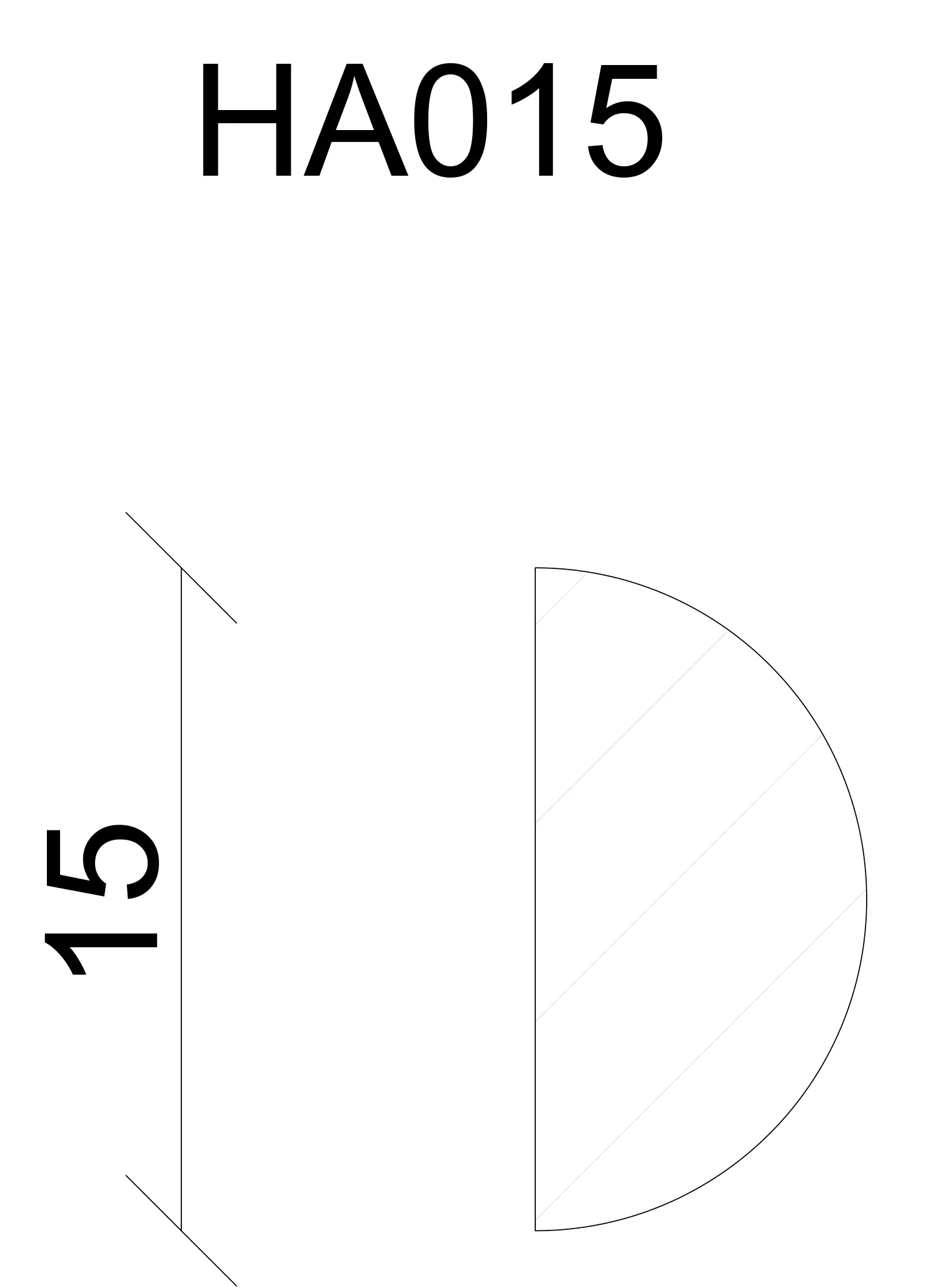 FN Neuhofer Halbrundstab 95 cm 30 x 15 mm