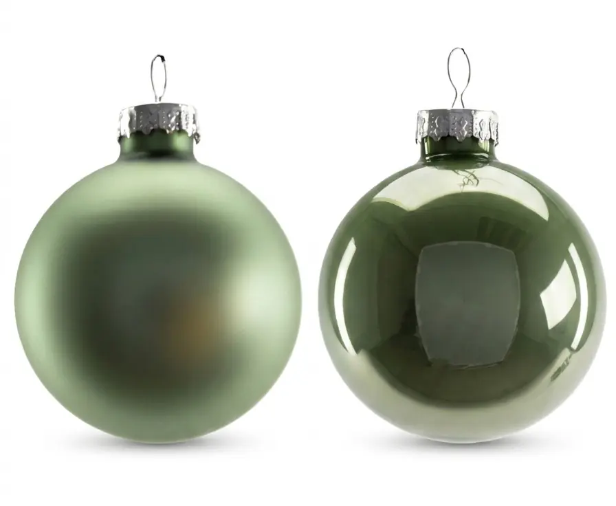 TrendLine Weihnachtskugeln aus Glas Ø 6 cm salbeigrün 20 Stück