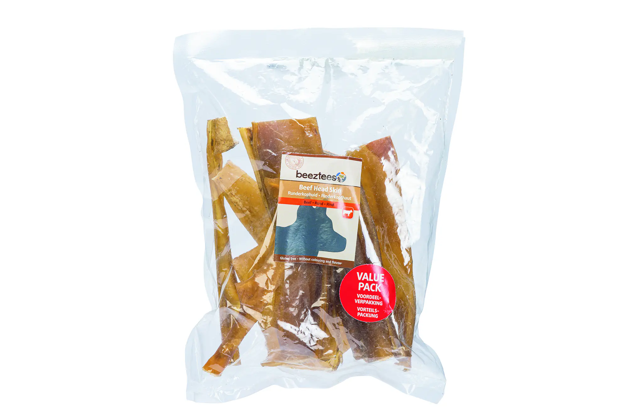 Beeztees Hundesnack Rinderkopfhaut 500 g