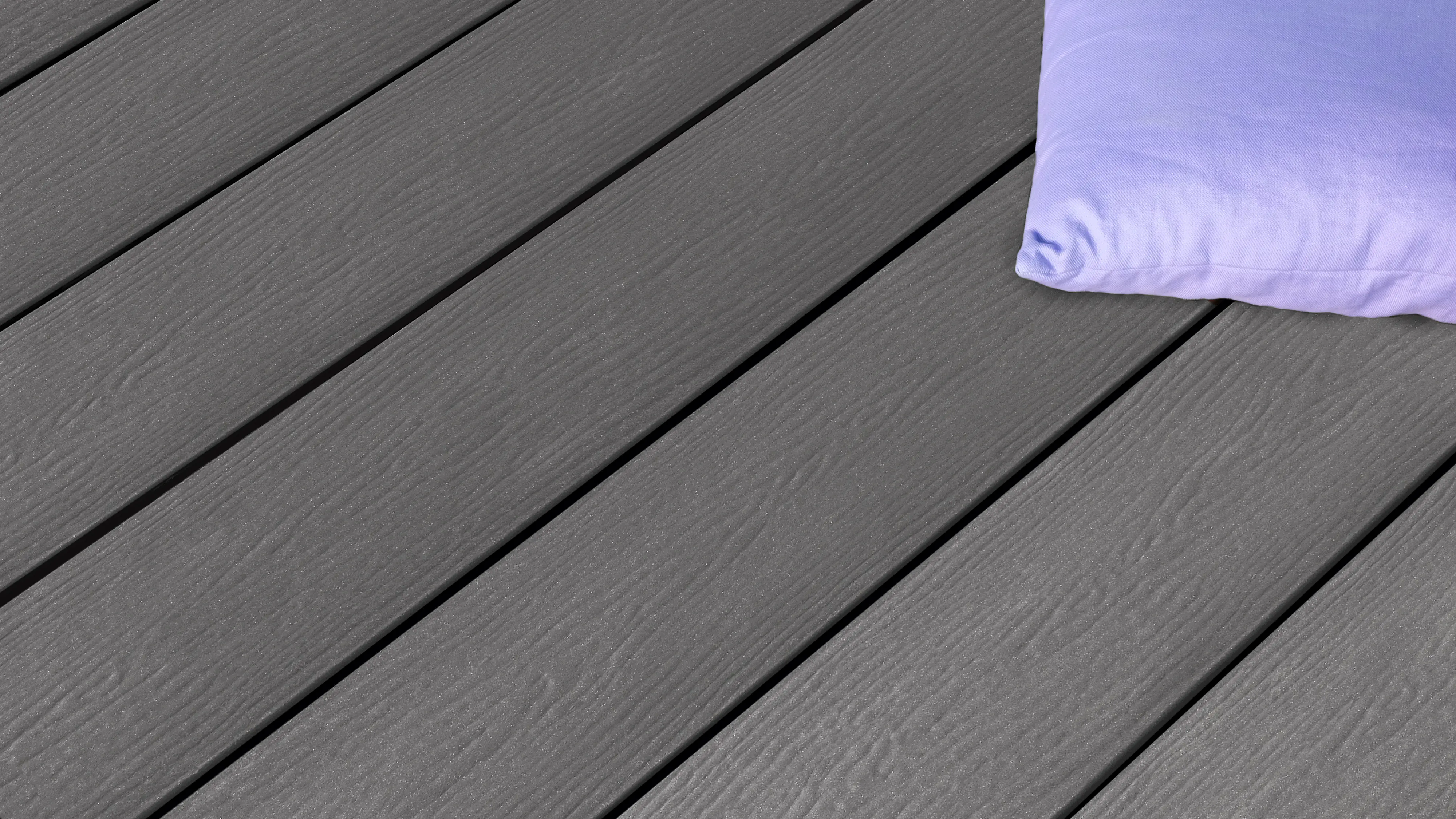 Kovalex Terrassendiele WPC 14,5 x 2 cm grau matt Meterware