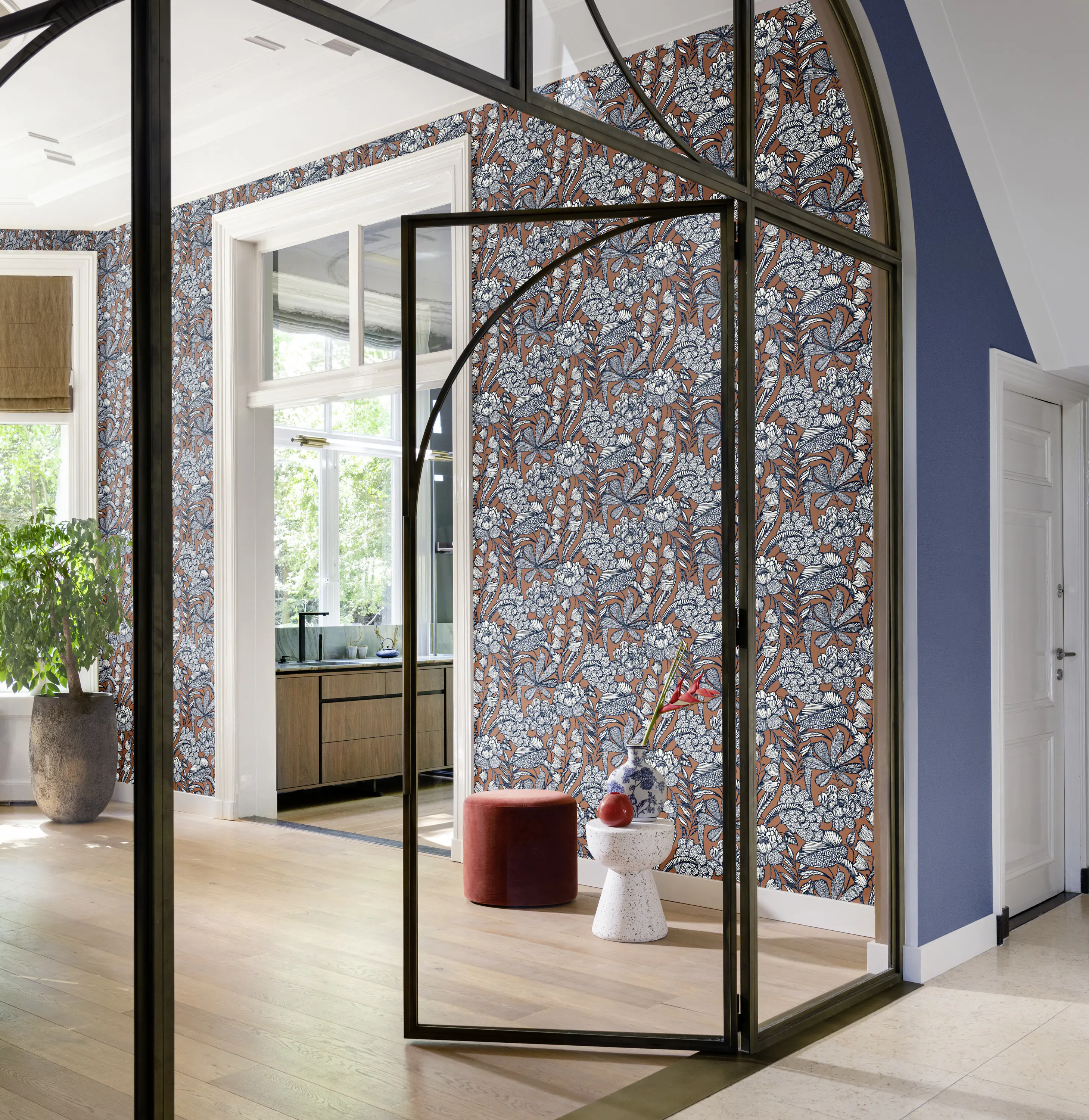 Rasch Vliestapete 555370 Rot-Terra Muster & Motive 10,05 m x 0,53 m