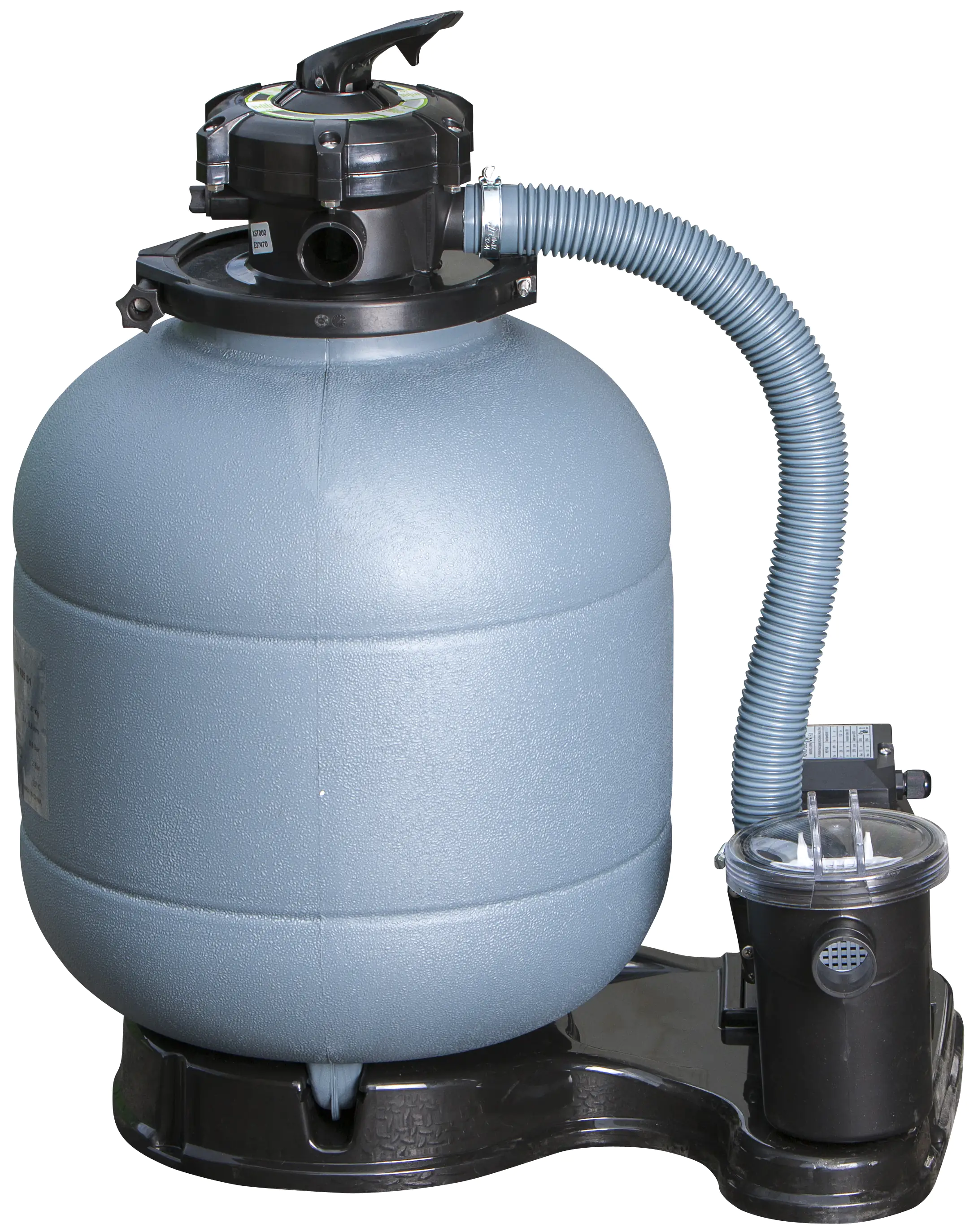 Gre Stahlwandpool Granada rund Ø 550 x 132 cm, graphit