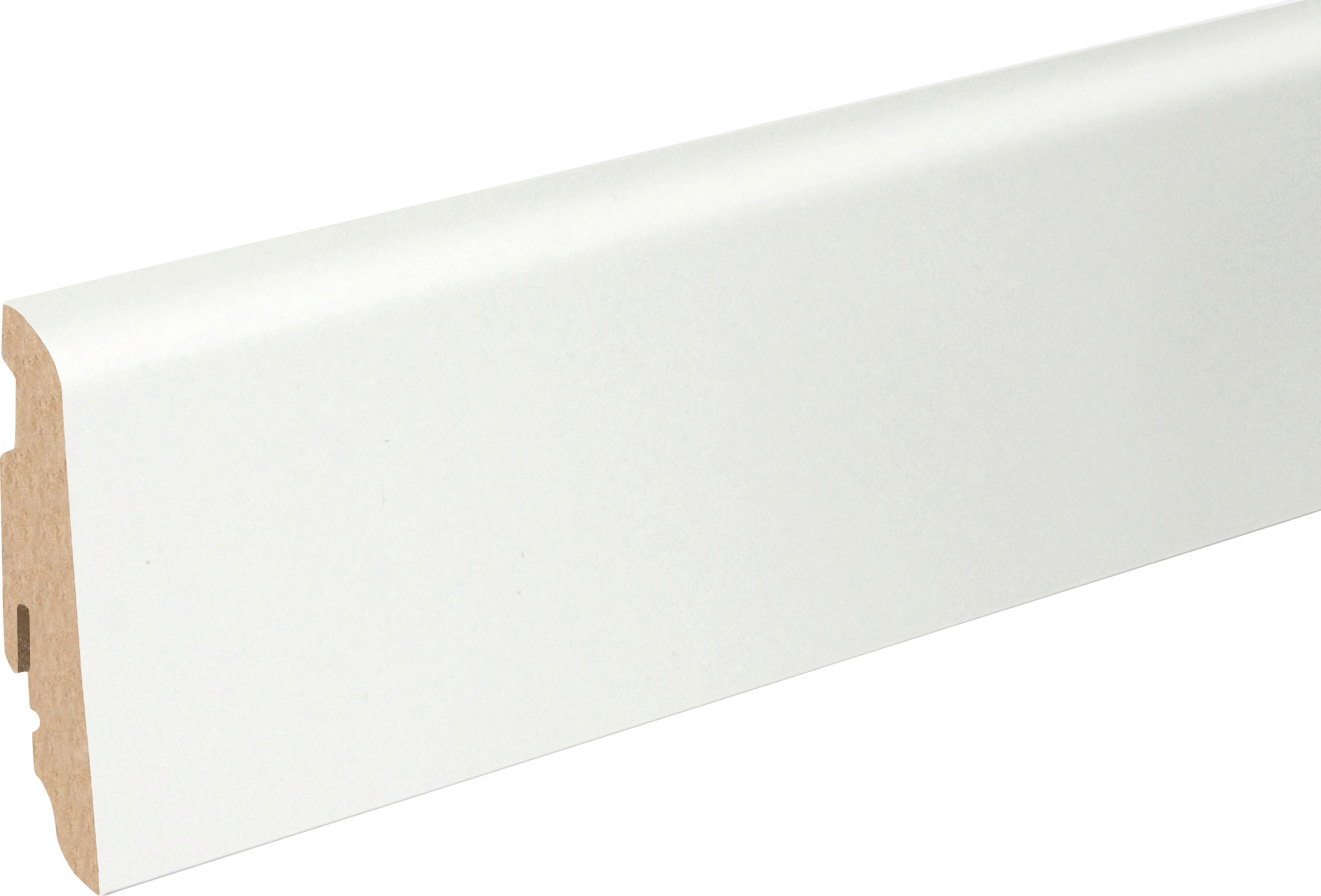 FN Neuhofer Fußleiste 240 cm 58 x 19 mm weiß