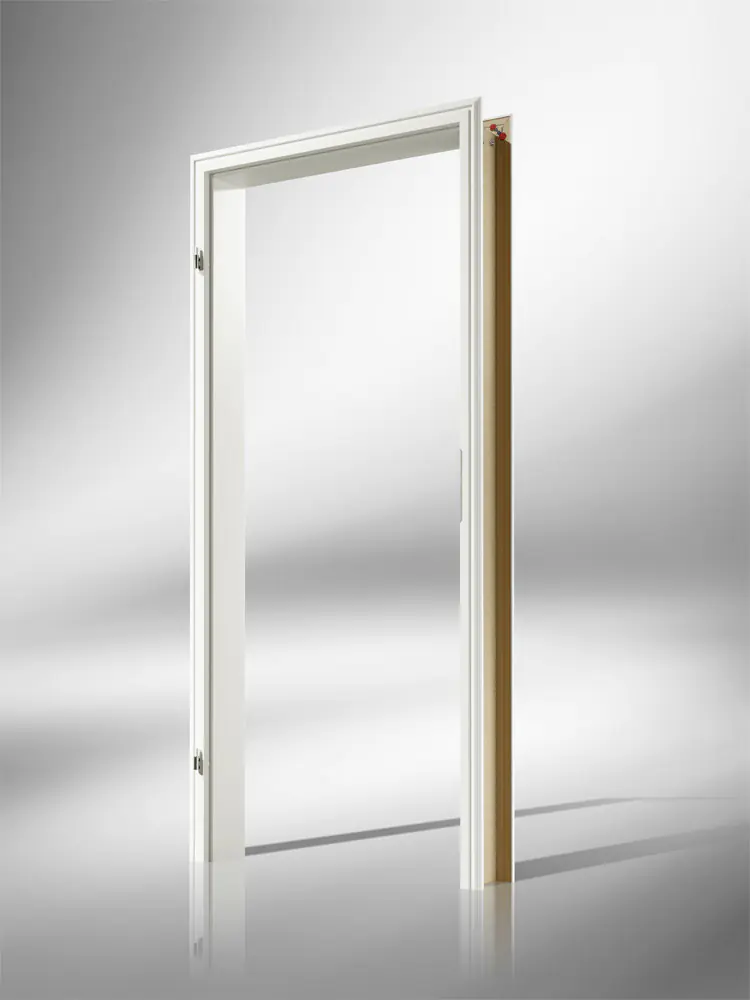 Borne Zarge CPL weiß 86 cm DIN links profiliert