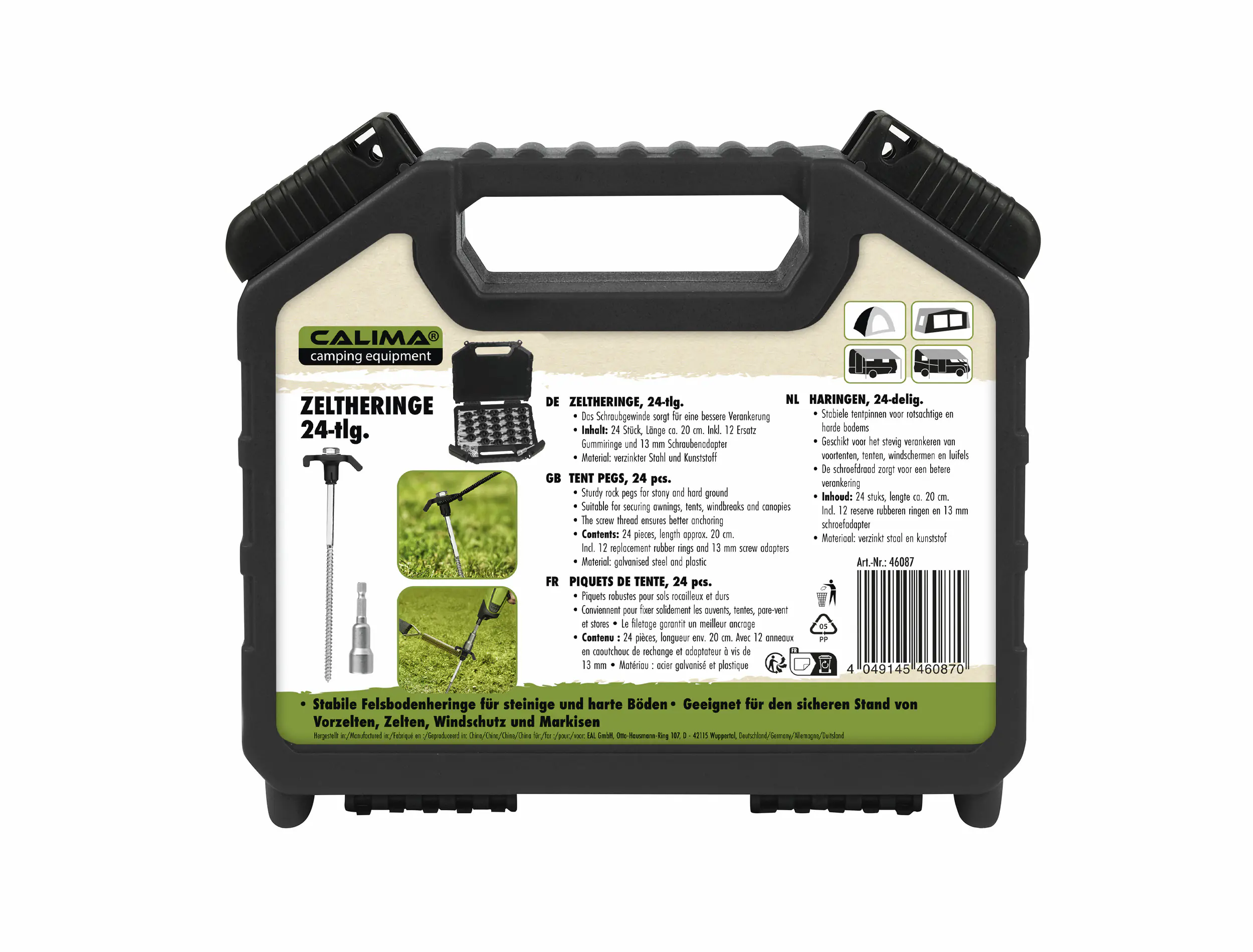 Calima Zeltheringe in Box 24-tlg.