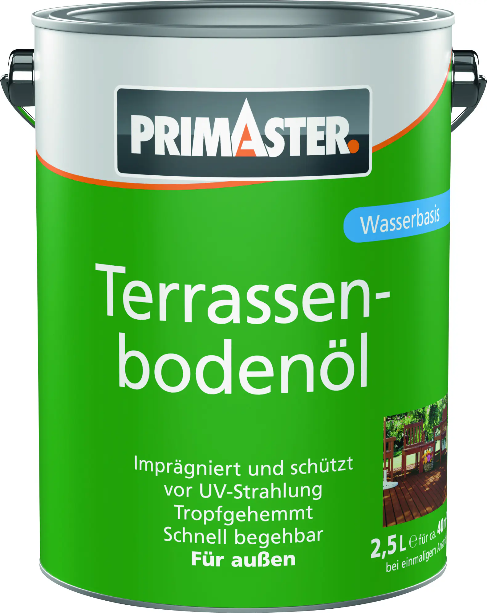 Primaster Terrassenbodenöl 2,5 L teak 