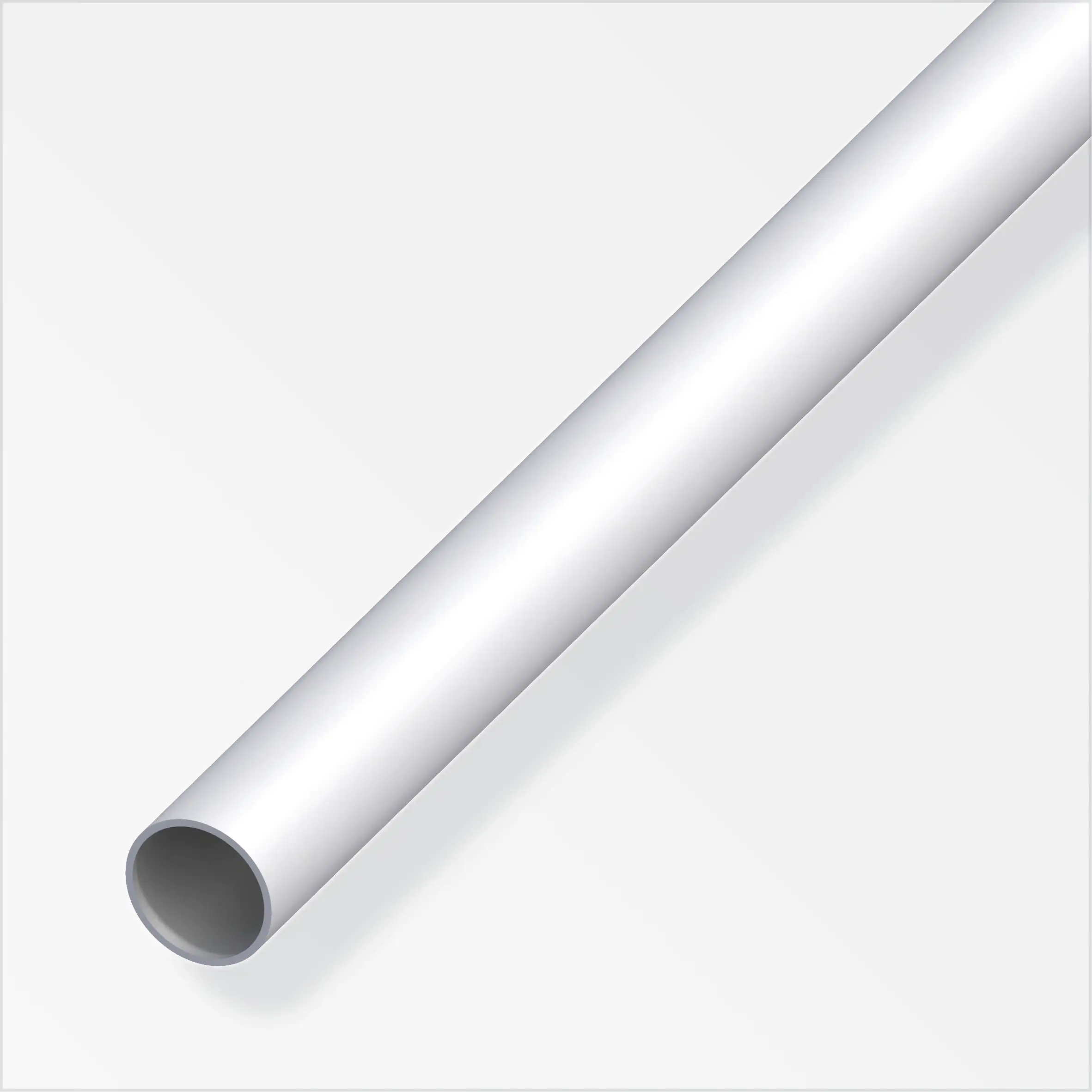 Rundrohr Aluminium Silber Eloxiert 2 cm x 0,2 cm x 200 cm kaufen bei OBI